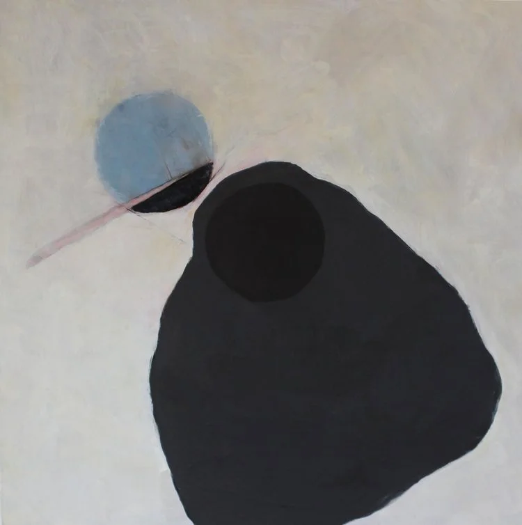 Angela Ellsworth, 'Two Distracted Disks,' 2021, oil on board, 12 x 12 in., $3,500