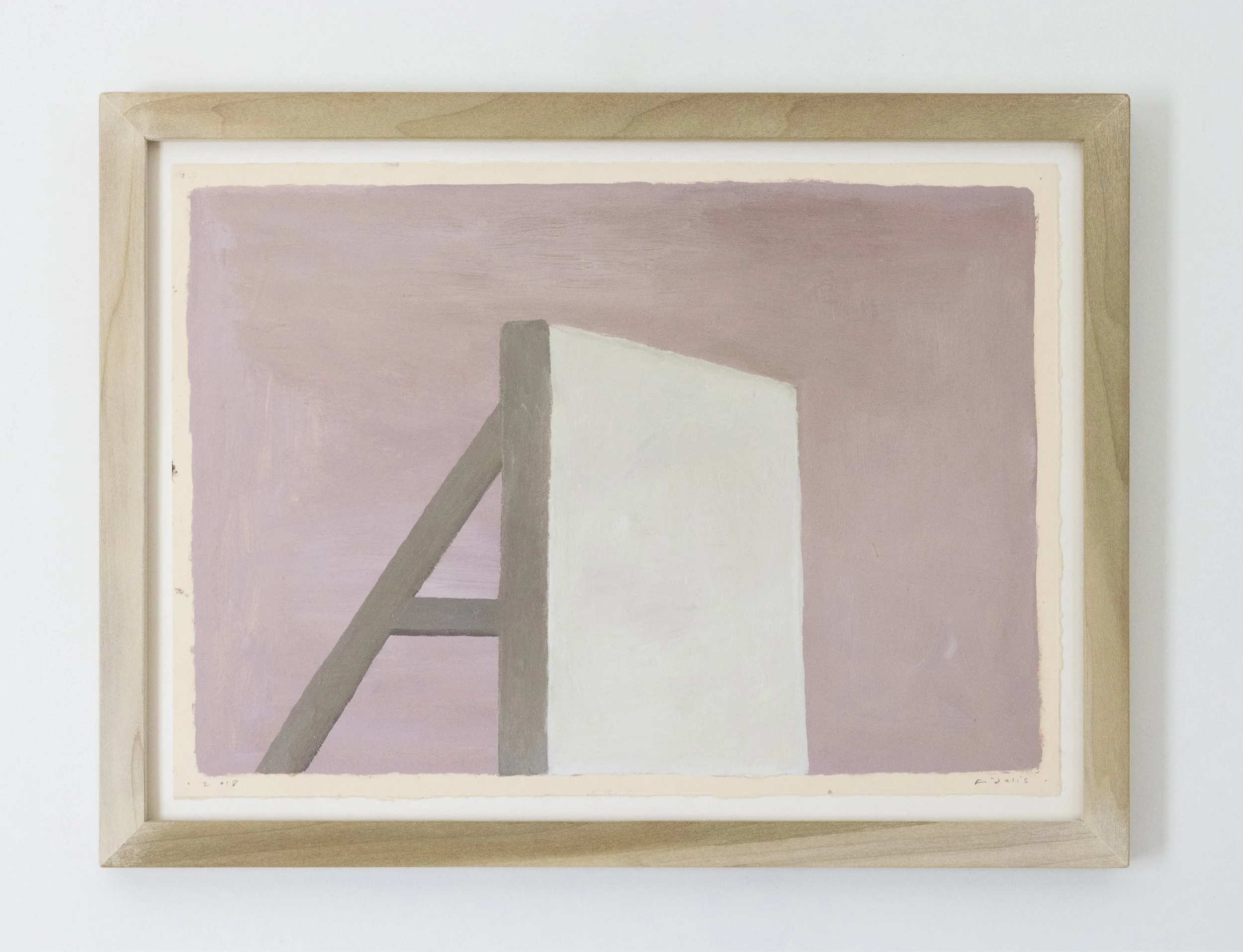 Fidalis Buehler | Blank, 2018 | oil on paper | 9.5 x 13.5 in. | $1,000