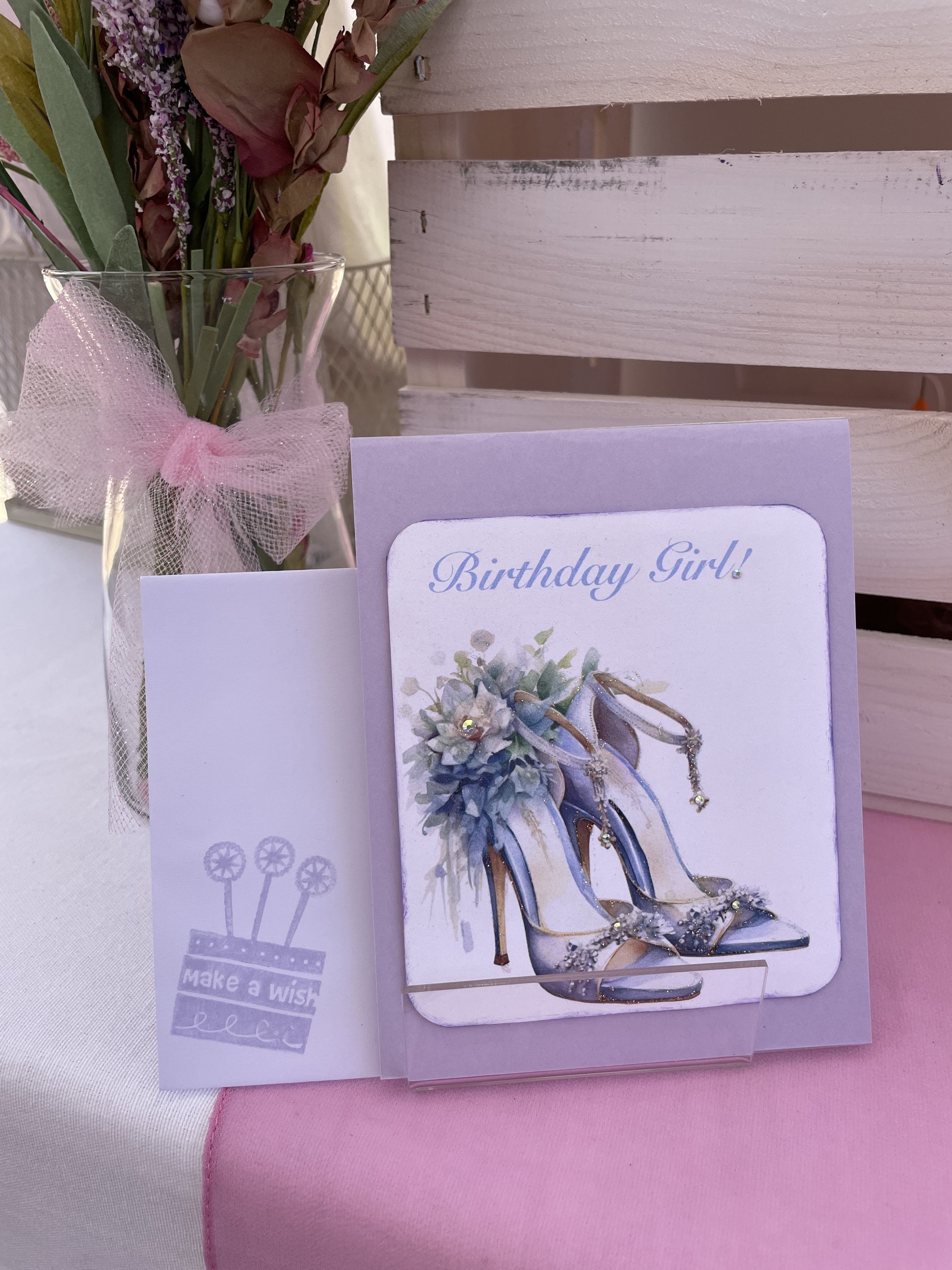"Glamour" Stiletto Birthday Greeting Card