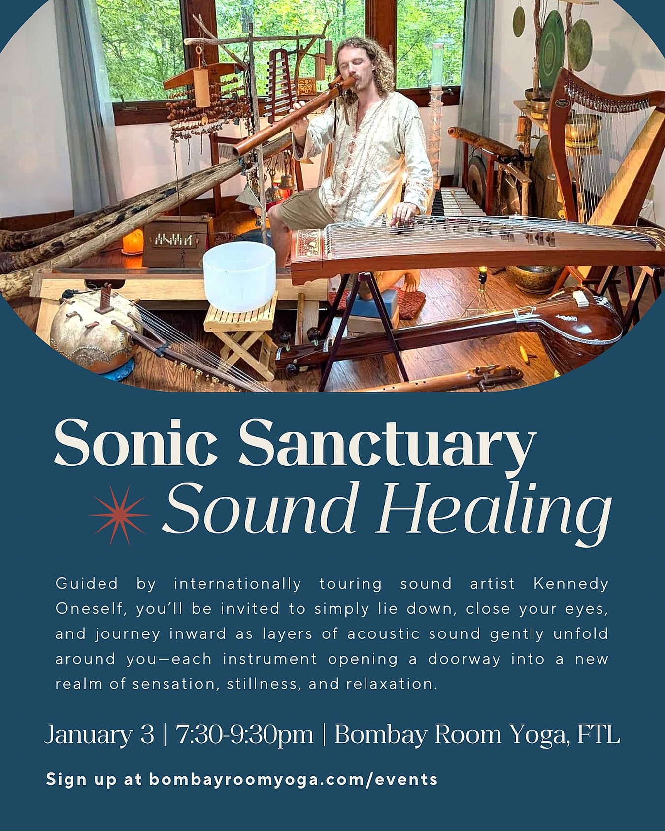 ✨ Sonic Sanctuary ~ An Acoustic Symphony of Living Vibration ✨

Step into the New Year feeling calm, clear, and deeply restored. 🌿

Sonic Sanctuary is an immersive sound healing meditation&mdash;an invitation to slow down, soften, and receive. This 