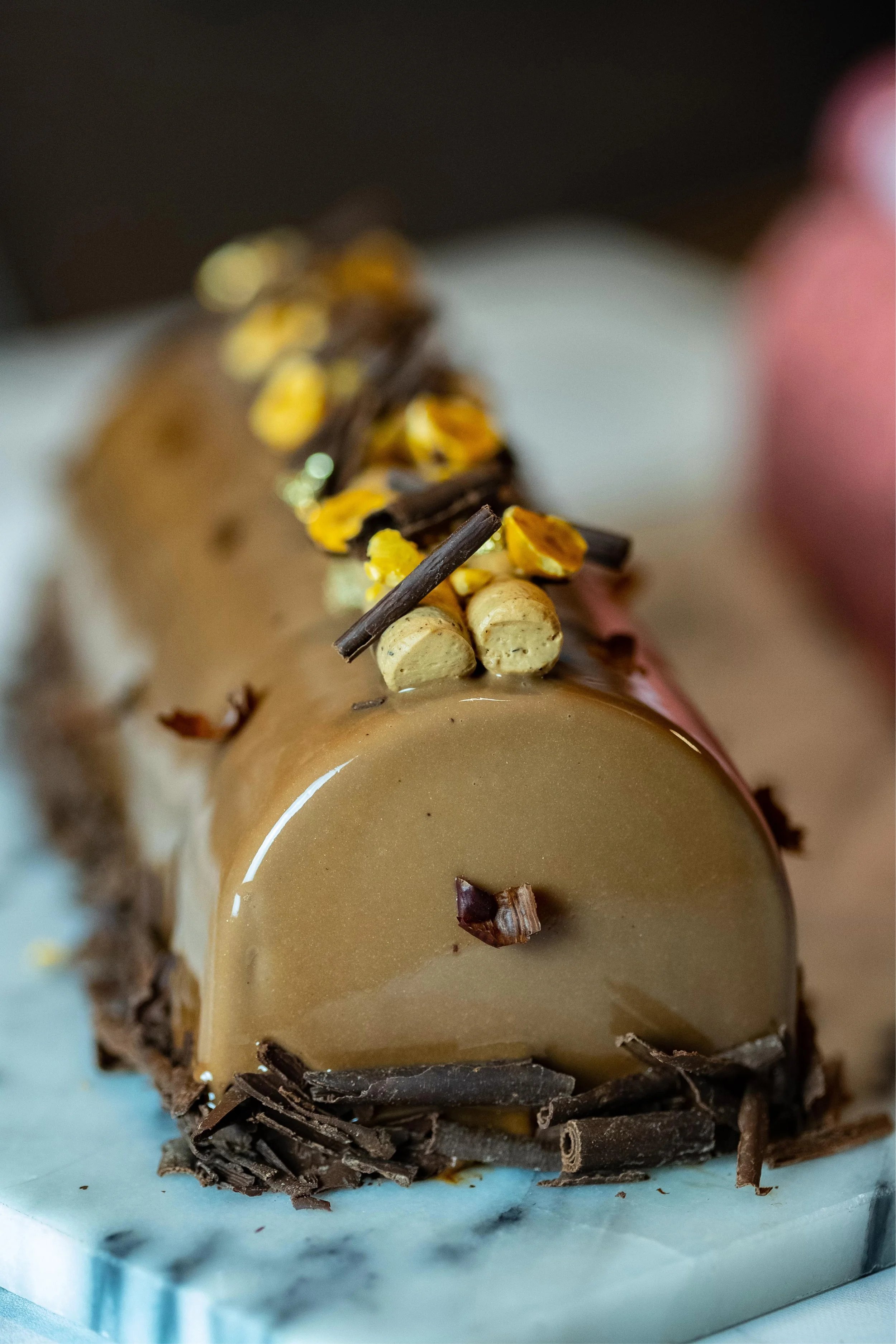 Hazelnut Baileys Entremet - $75 (serves 10 - 12)