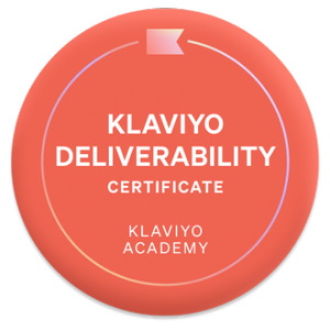 Klaviyo Deliverability Certificate