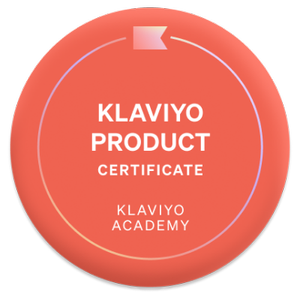 Klaviyo Product Certificate