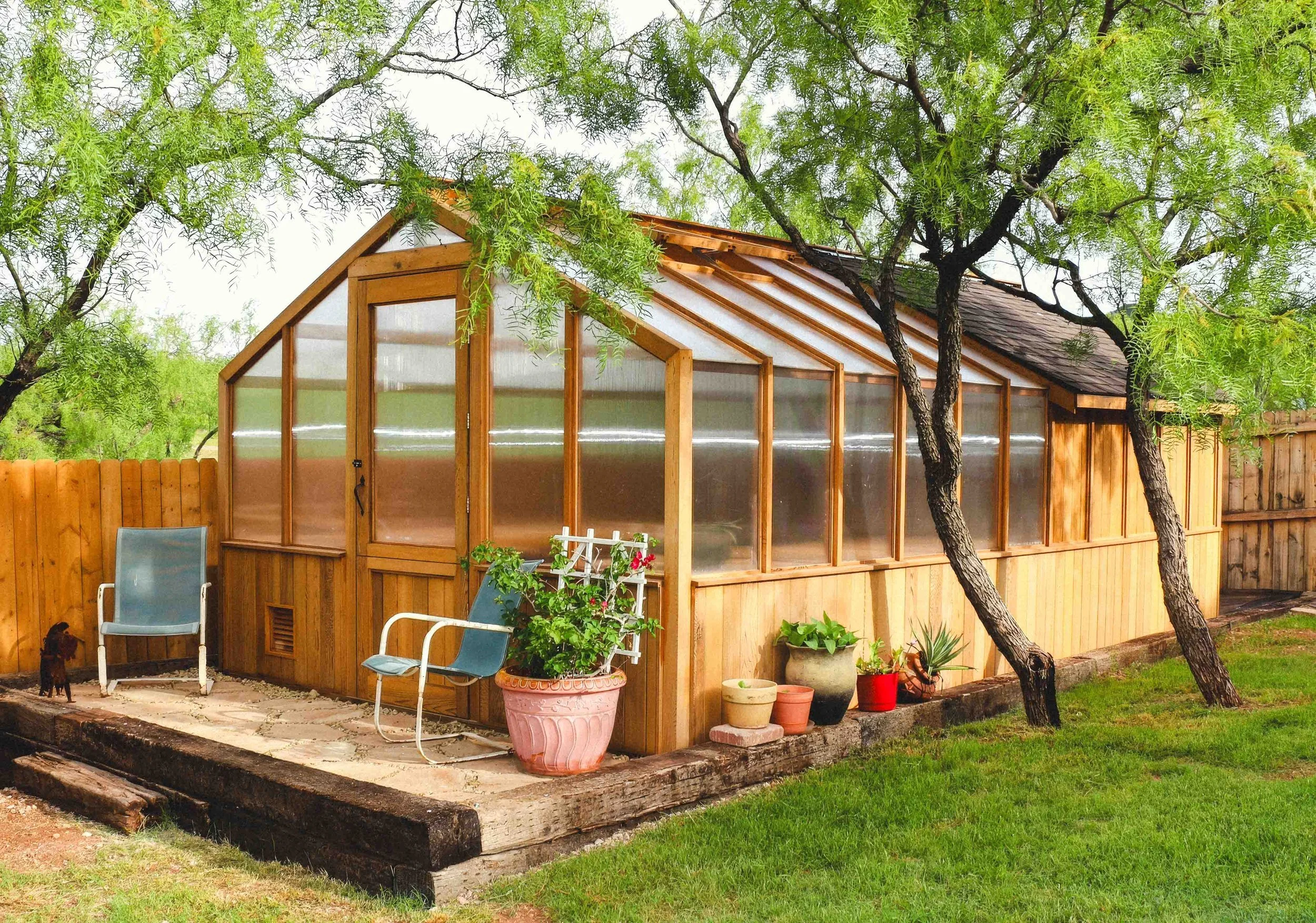 Greenhouse-Shed Combination