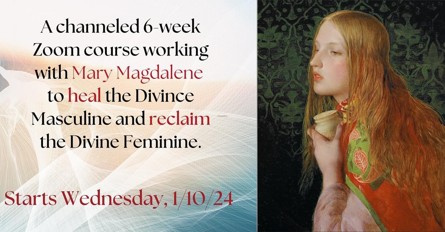 I&rsquo;m incredibly excited to teach this 6 week zoom course starting January 10th! Mary Magdalene is full of integrity, wisdom, compassion and wisdom teachings and she has been greatly misunderstood and mislabeled for thousands of years. It&rsquo;s