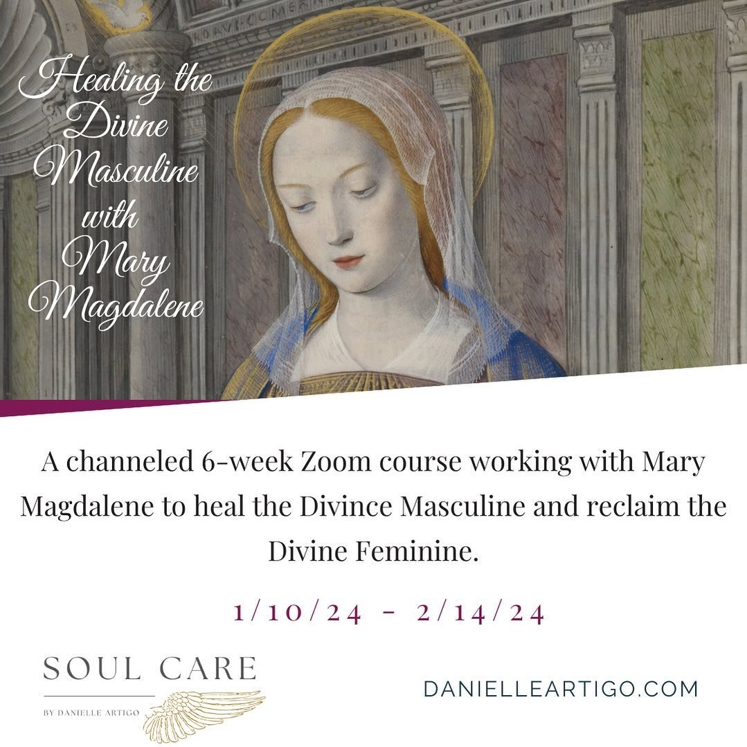 This class - channeled by Mary Magdalene - starts Wednesday! She teaches us about duality, the role of the sacred feminine and sacred masculine and how to balance and reclaim these aspects of ourselves for ultimate remembrance of our true divinity.

