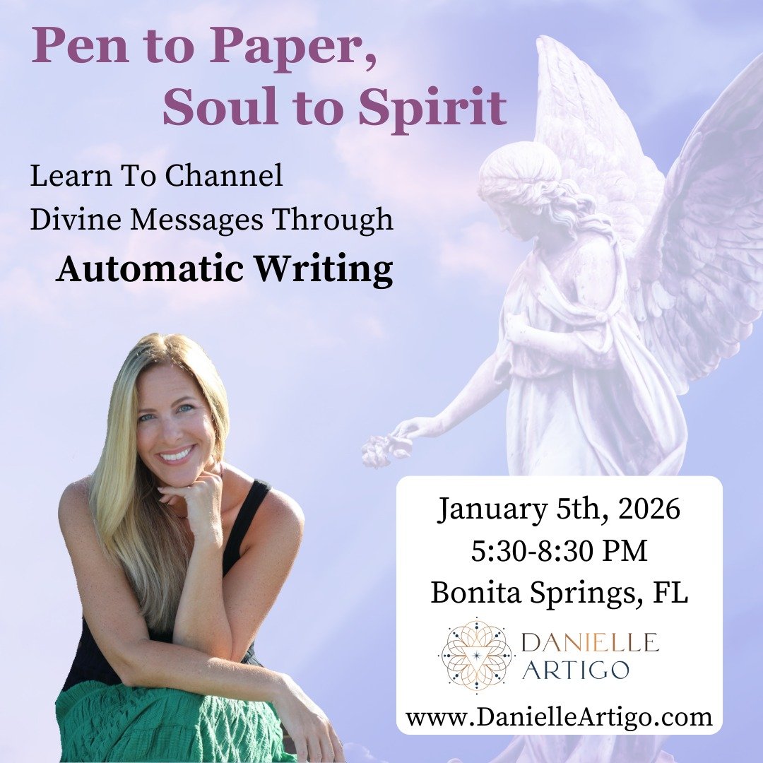 Ready to unlock the voice of your highest wisdom? Join me for a 3-hour journey into the mystical world of automatic writing, where pen meets paper and magic happens! This isn't just writing&mdash;it's a direct line to your inner guidance, your spirit