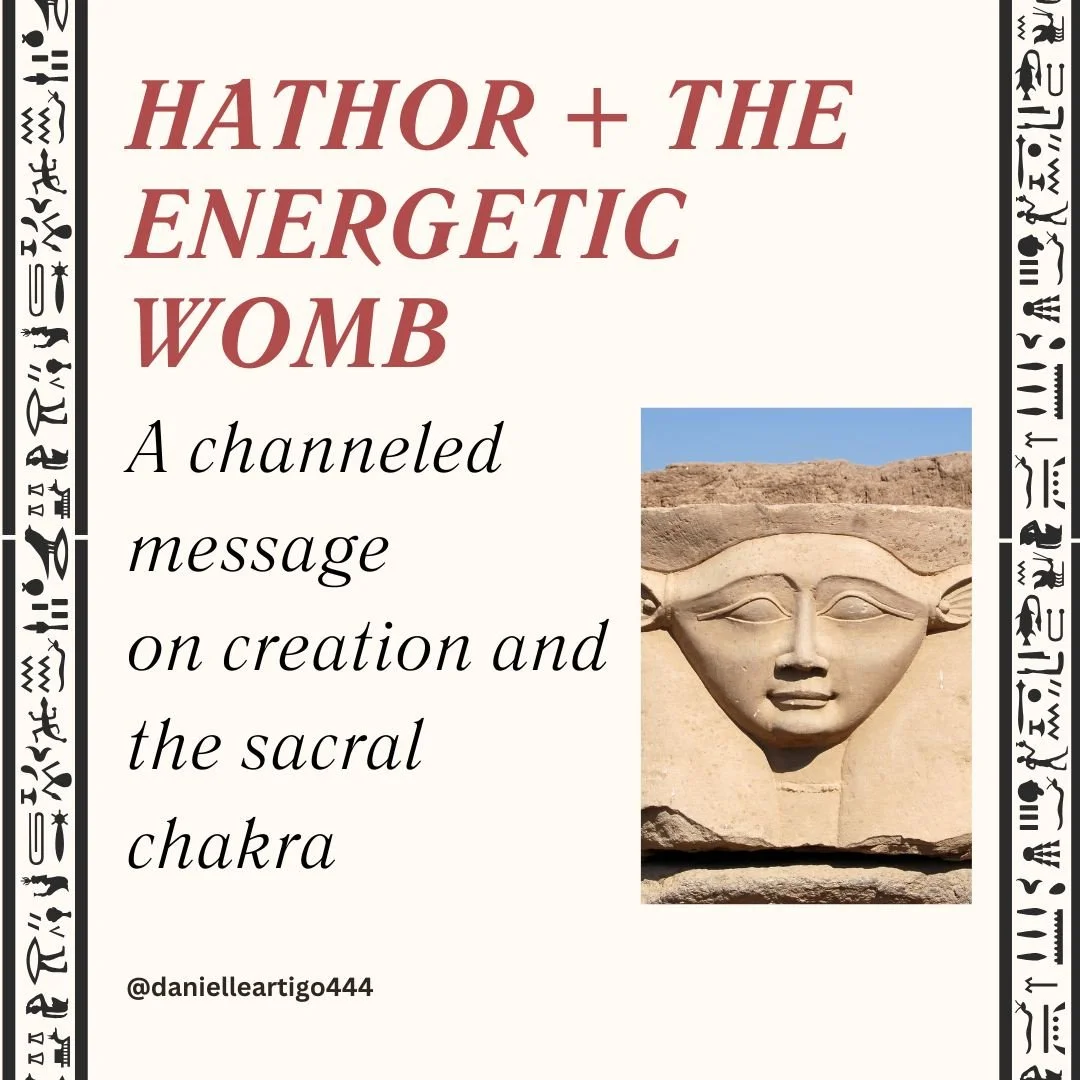 Channeled Message:

Hathor showed me the womb as a boat:
Not meant to be chained at one harbor forever,
but to sail, explore, and carry life from one shore to another.
This is how she speaks about your energetic womb&mdash;
the place where your creat