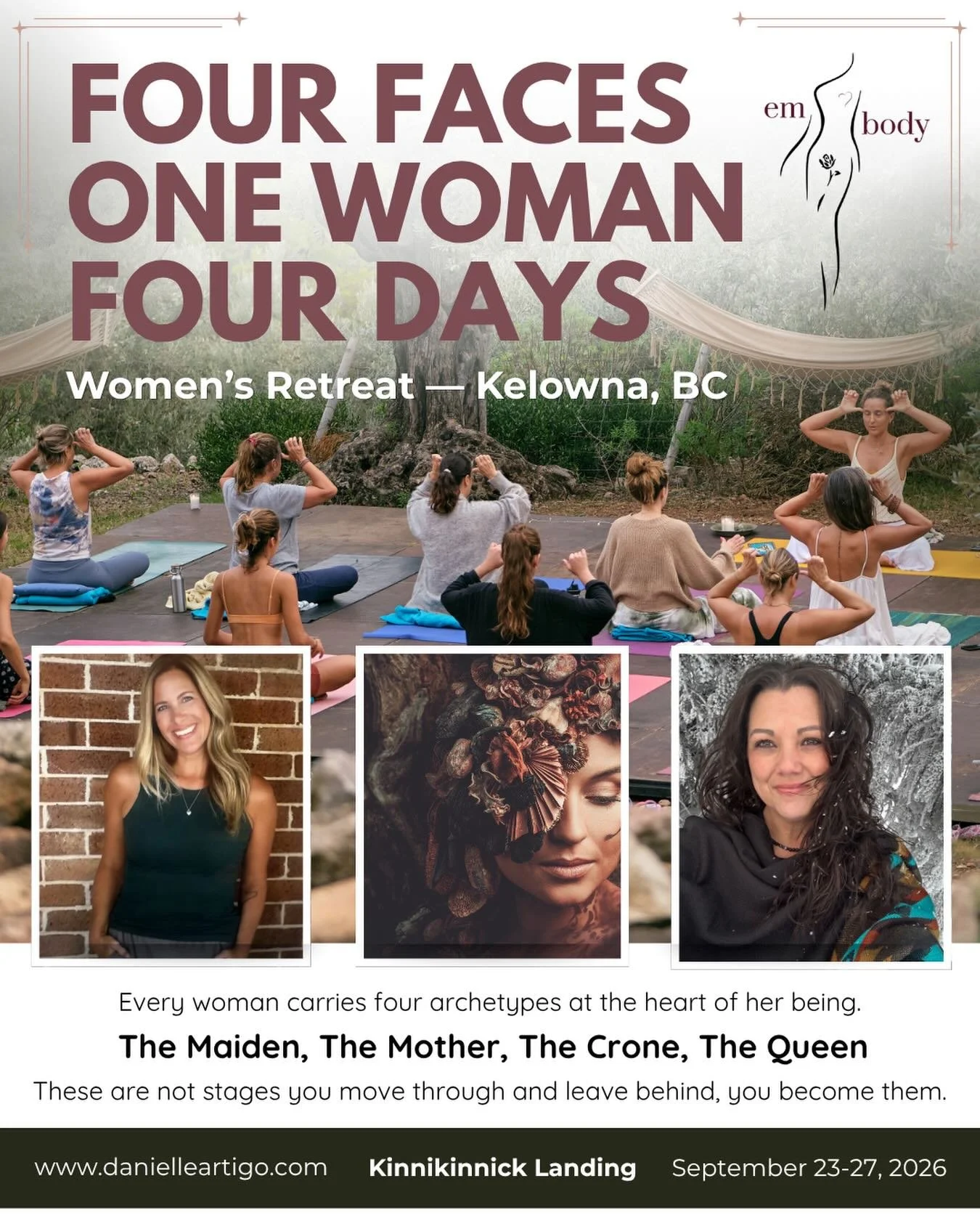 She has been waiting. The Maiden who never got to play. The Mother who never got to rest. The Crone who was never asked what she knows. The Queen who hasn&rsquo;t been crowned yet.

This September, @tryna_gower and I are opening a four night, four da
