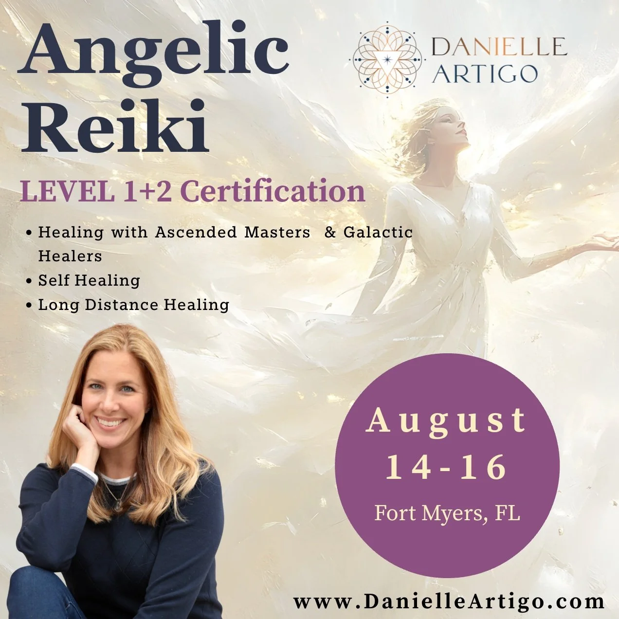 Hi Friends,

I'm super excited to be teaching another Angelic Reiki workshop in SWFL next month. 

Angelic Reiki does not stay on the surface. It moves through the body, into the emotional imprints, the ancestral patterns, the karmic threads you have