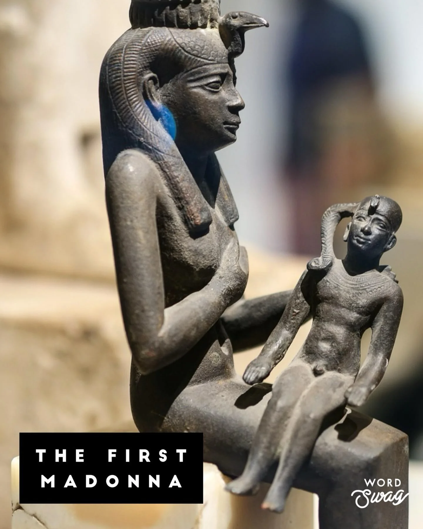 Look closely at this little statue.

This is Isis holding her son Horus. And if this image feels familiar, there&rsquo;s a reason.

Long before the first paintings of Mary cradling baby Yeshua, the people of Egypt were praying before images just like