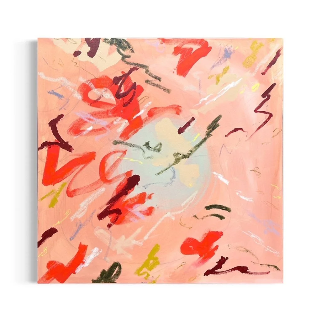 Crab Rangoon
Acrylic and oil stick on canvas
30 x 30in