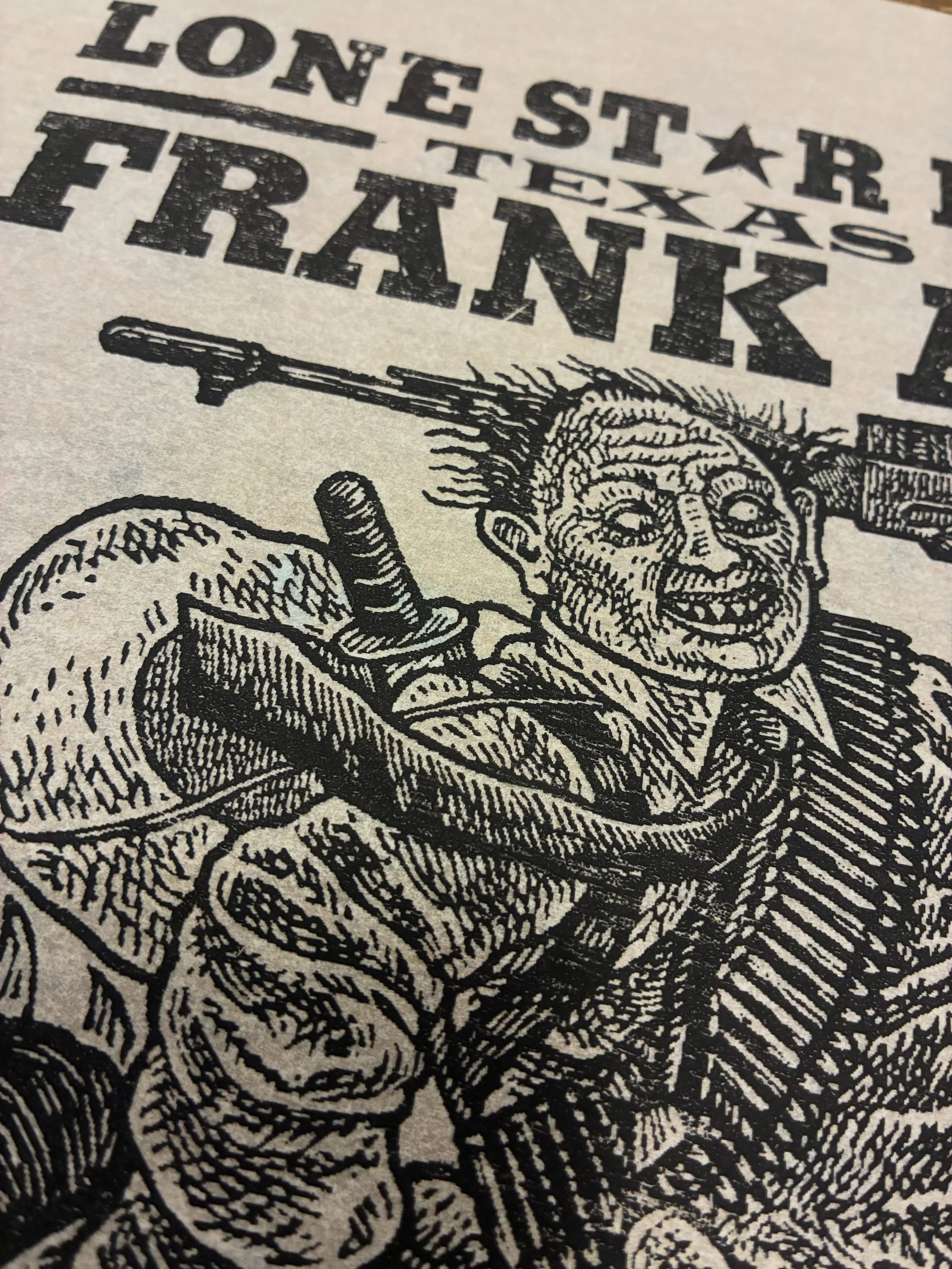 Back at the mighty @hatchshowprint at the @countrymusichof makin&rsquo; more Barrow Gang broadsheets&hellip;..special thanks to @laserlarson @caubry4 and @jimsherraden for helping to keeping this project goin&hellip;&hellip;&rdquo;AMERICAN FURY&rdquo