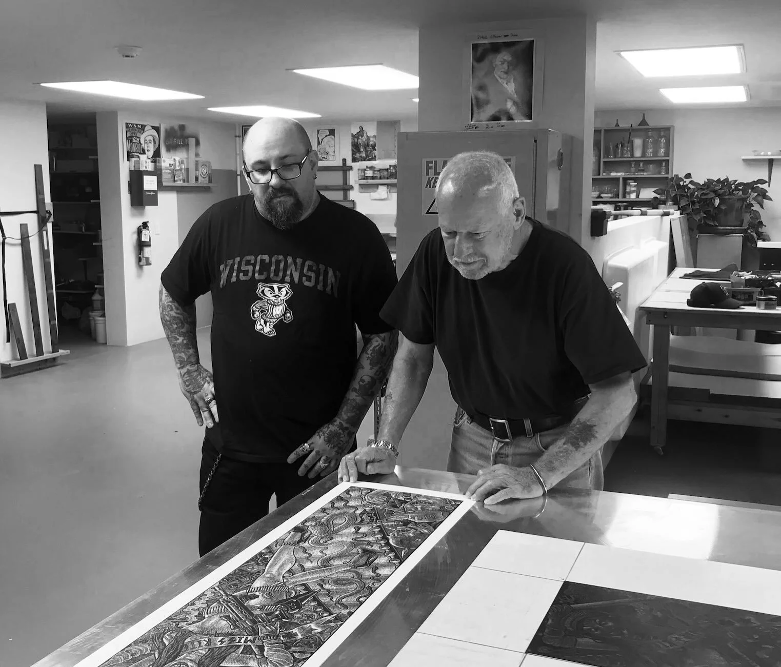 Yesterday I found out that Jack Lemon, the legendary master printer and director of Landfall Press passed away.  It is absolutely impossible for me to try and explain how important Jack was to launching my career, and how he is the single most import