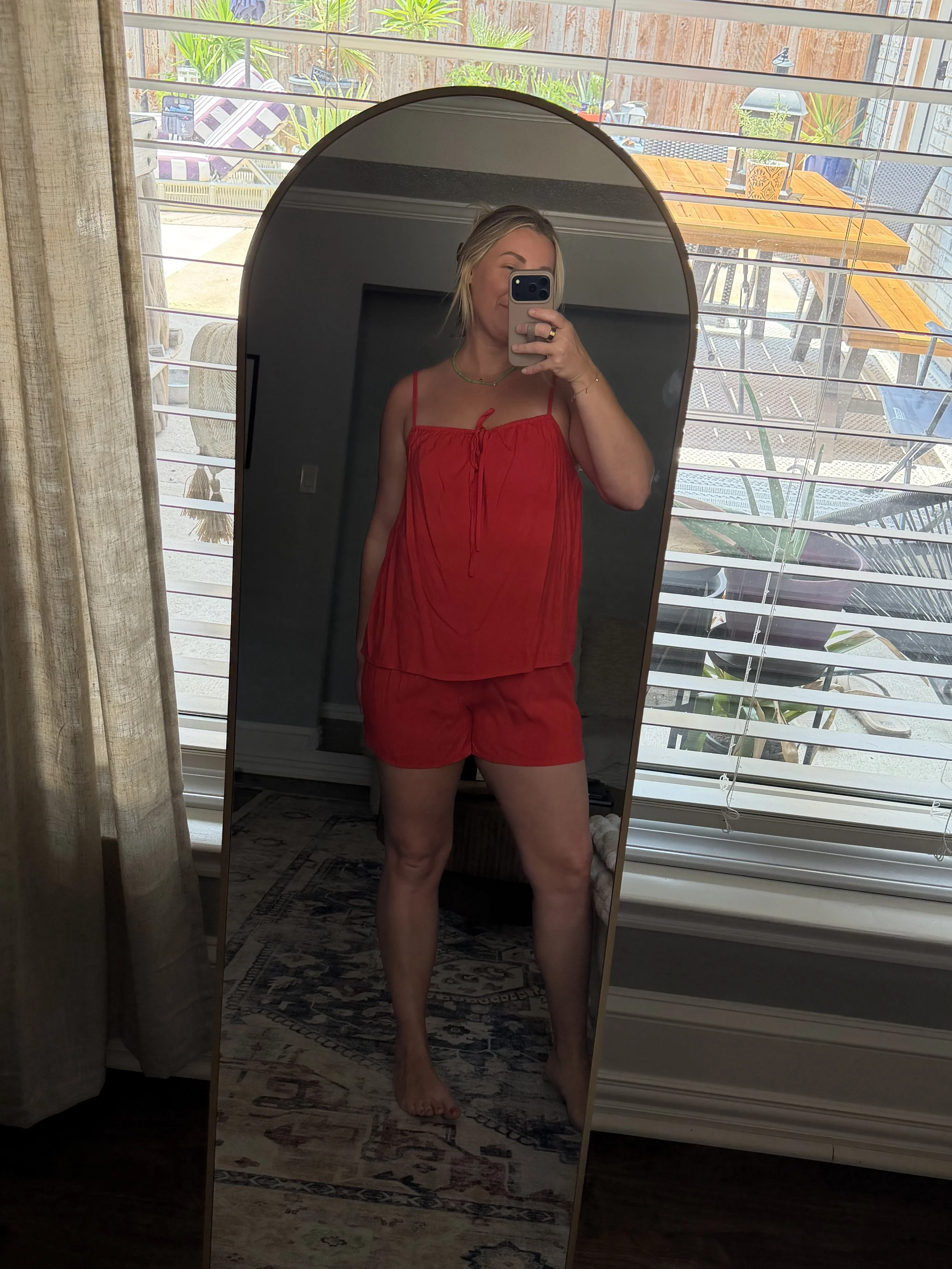 Summer Red Romper