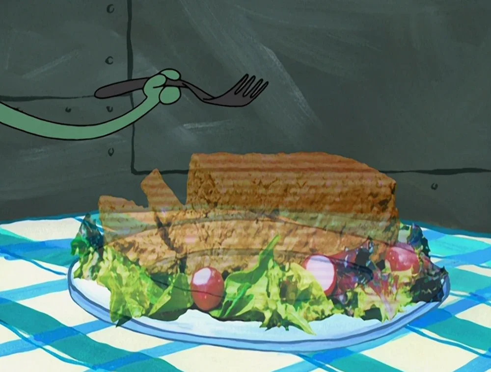 Holographic Meatloaf Spongebob Squarepants