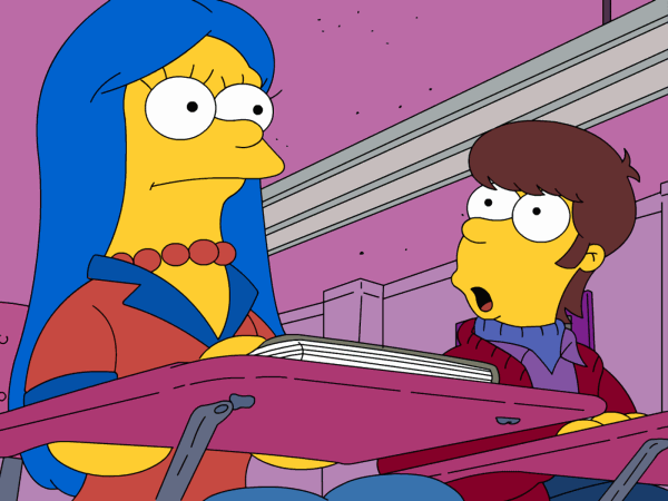 Homer and Marge the Simpsons