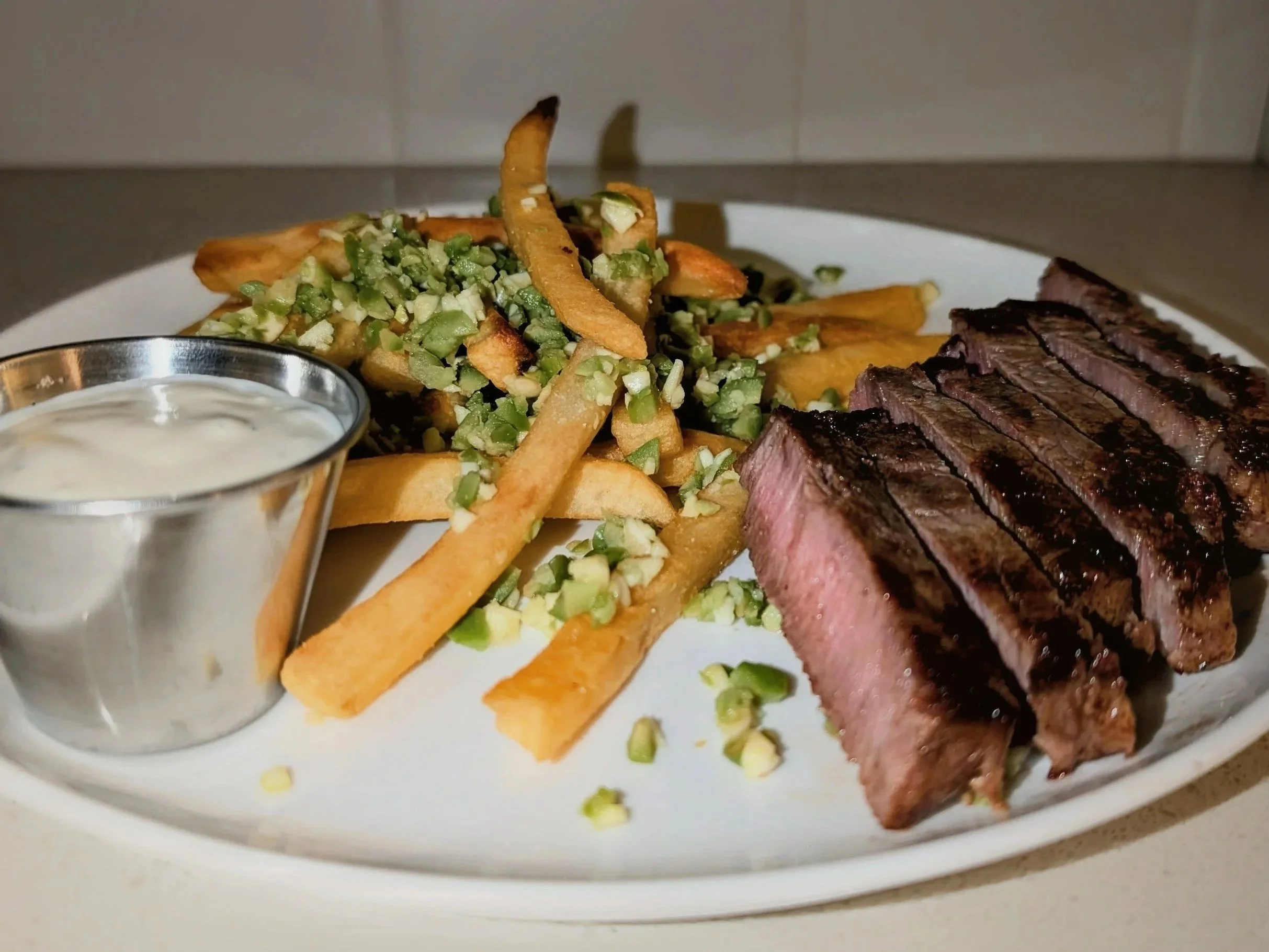 Steak Frites with Martini Fries