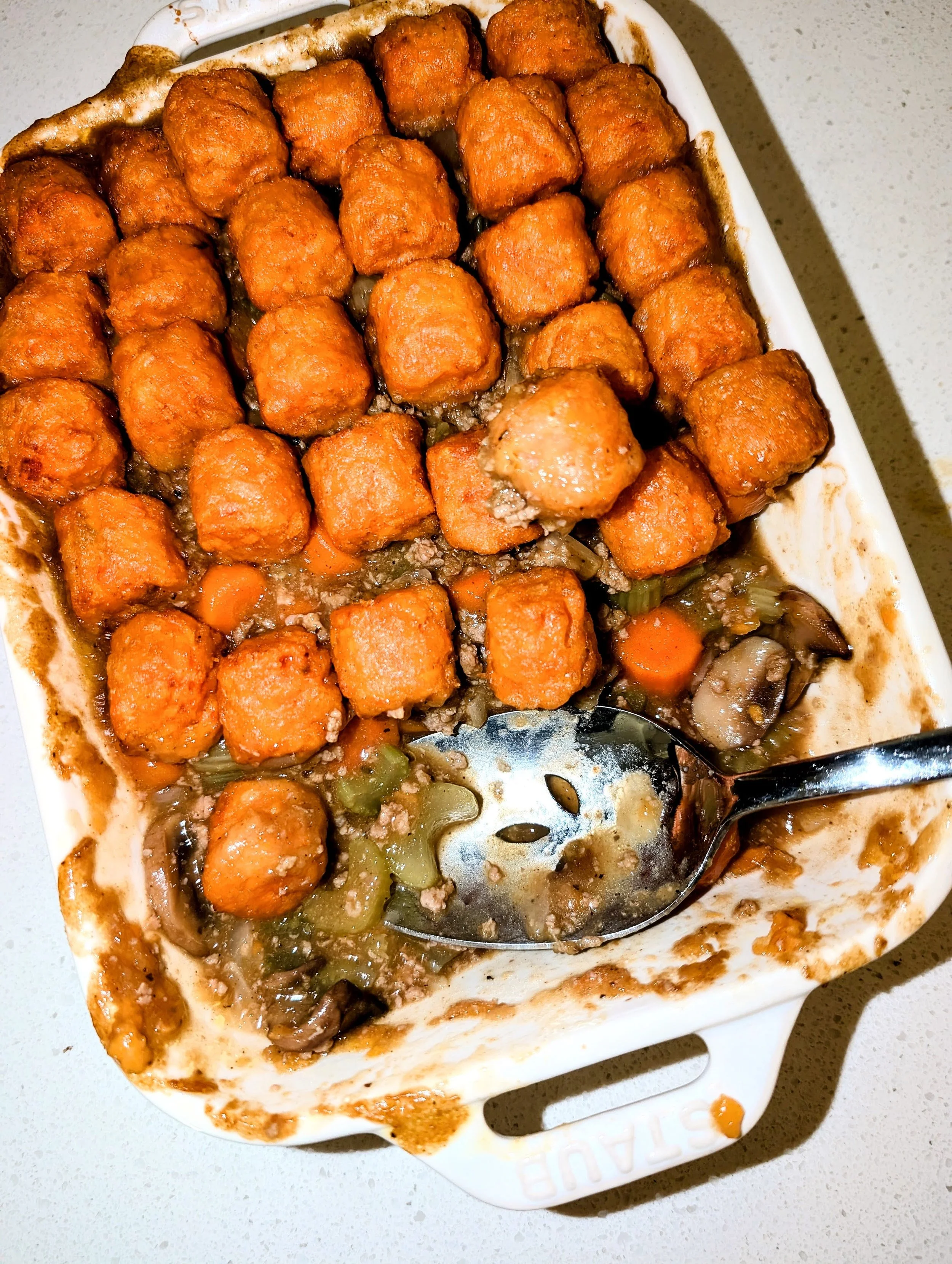 Japanese Curry Tater Tot Casserole