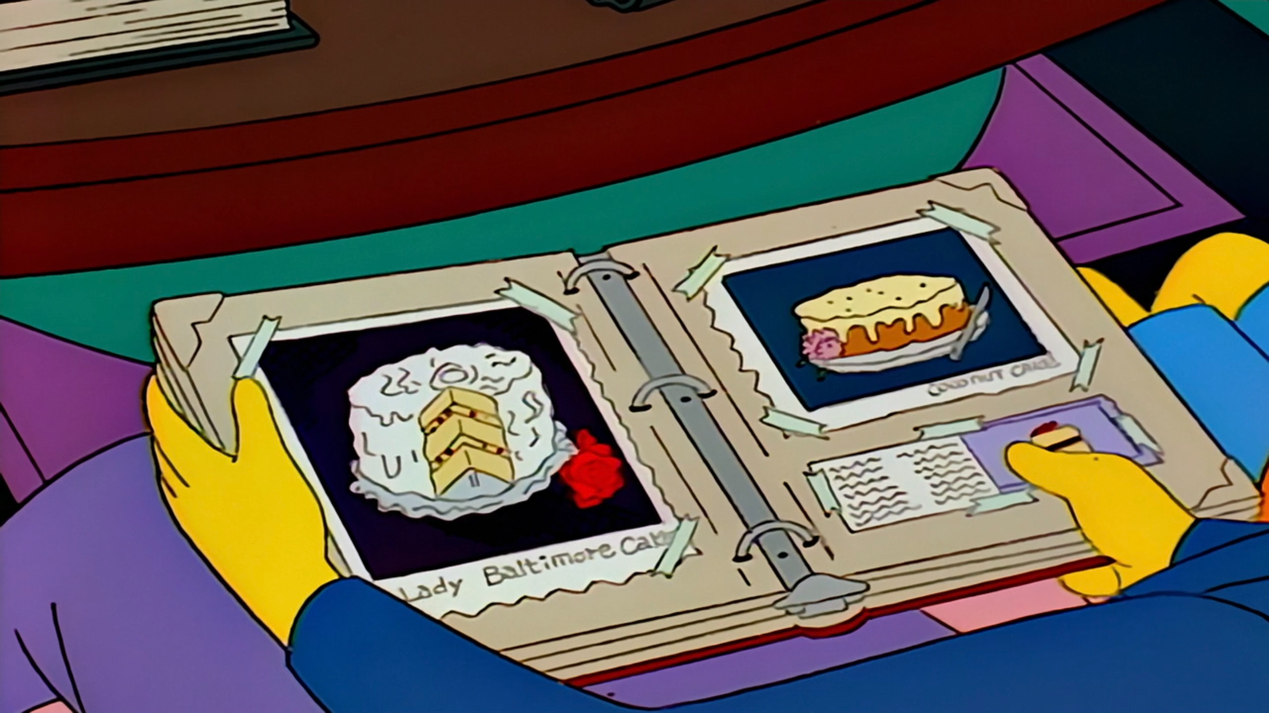 The Simpsons Lady Baltimore Cake