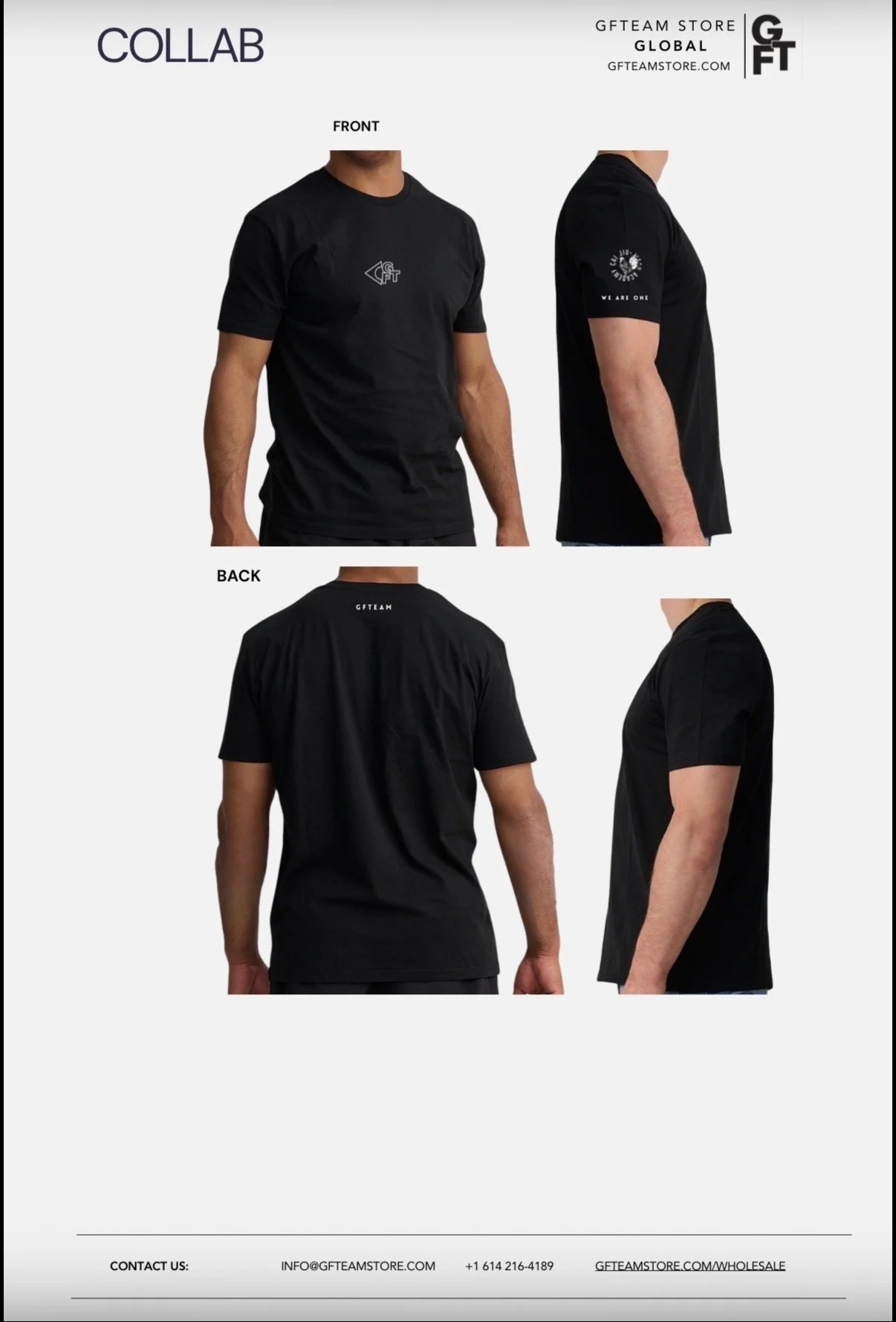 GFTeam Collaboration Black T-Shirt