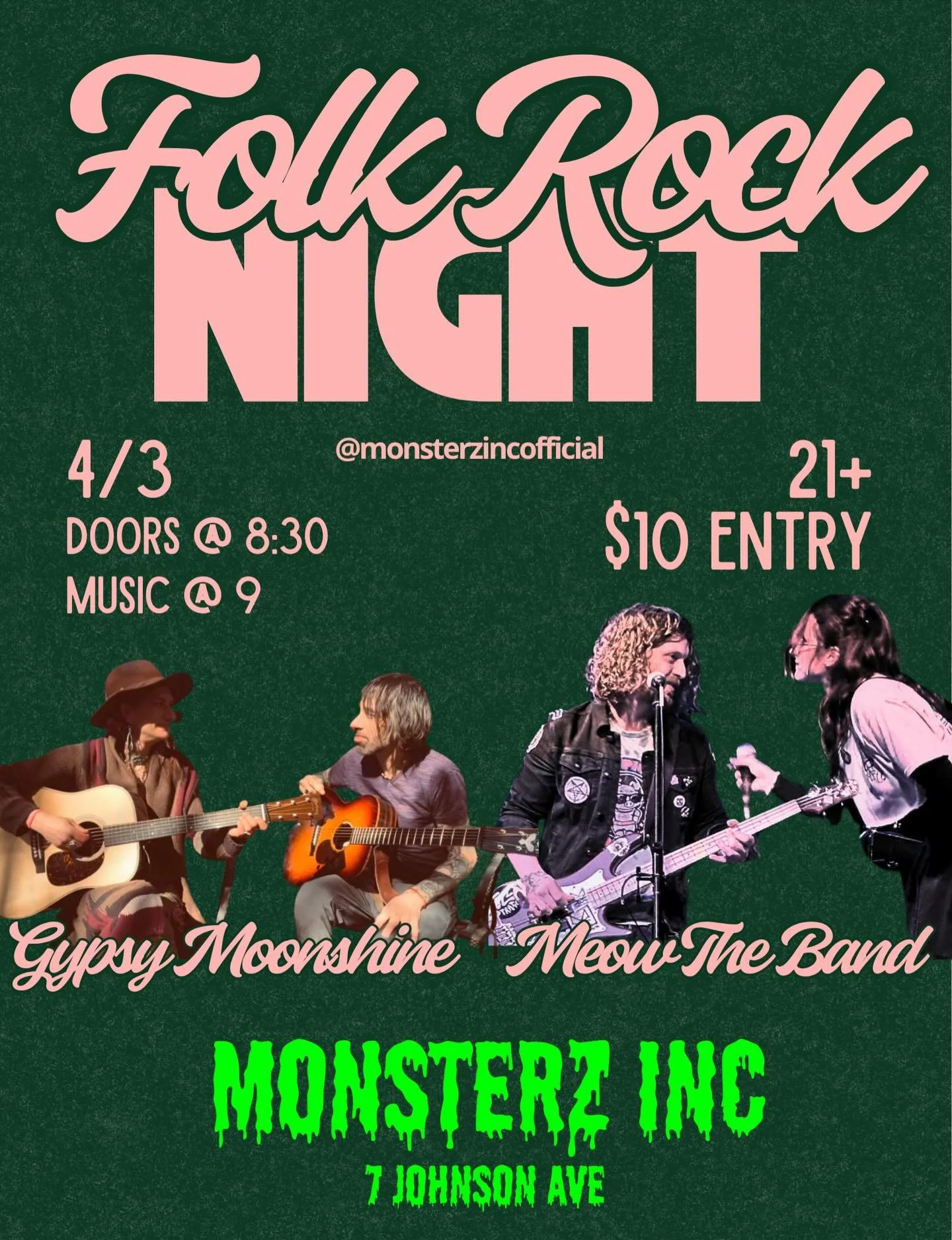 Guys we are officially bringing live bands to the Monsterz Inc scene ✨🖤

Along with our usual Dj lineups, we&rsquo;re going to be bringing a TON of local talent out to debut, and some live legends to christen our stage! 

Starting with Foxxy and Hus