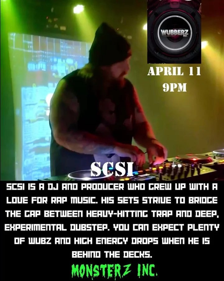 🔥 WUBBER INC PRESENTS 🔥

📍 Monsterz Inc 7 Johnson Ave 🔞 21+ Event

🗓 April 11 ⏰ 9PM &ndash; 3AM

Get ready to experience the full spectrum of bass music as local Indianapolis talent takes over BOTH floors for a high-energy underground showcase.
