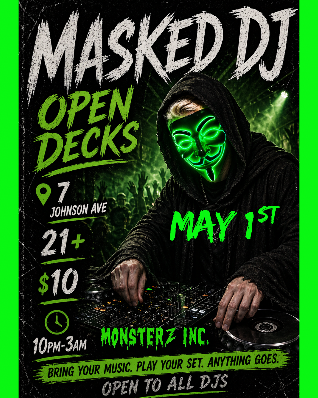 Masked DJ Open Decks 