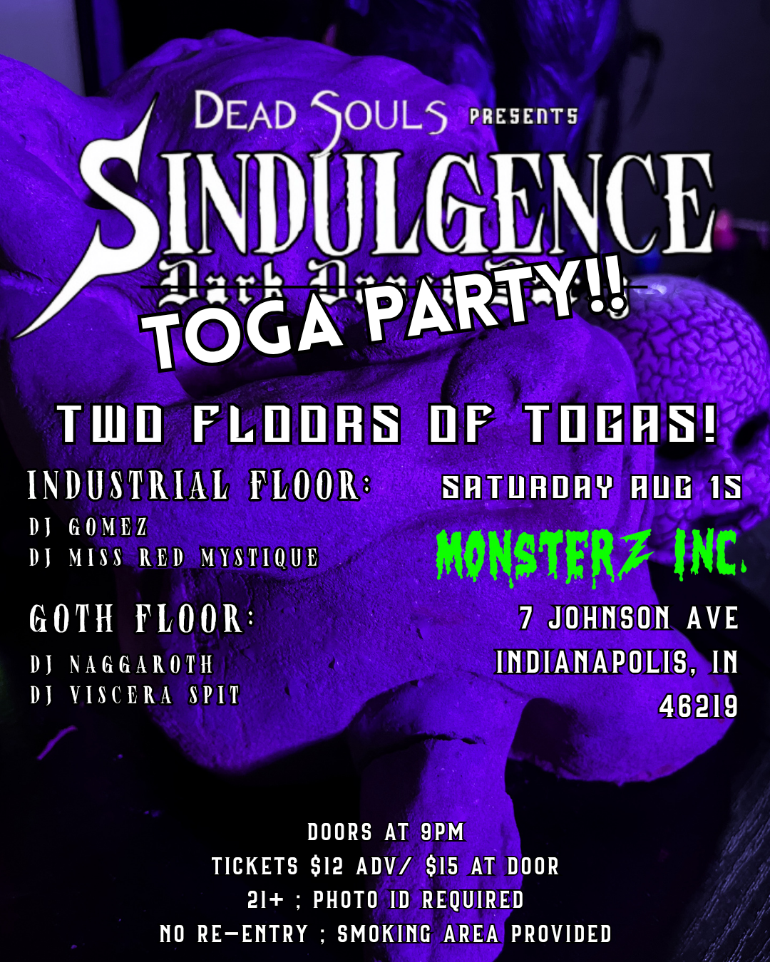 SINDULGENCE: TOGA PARTY