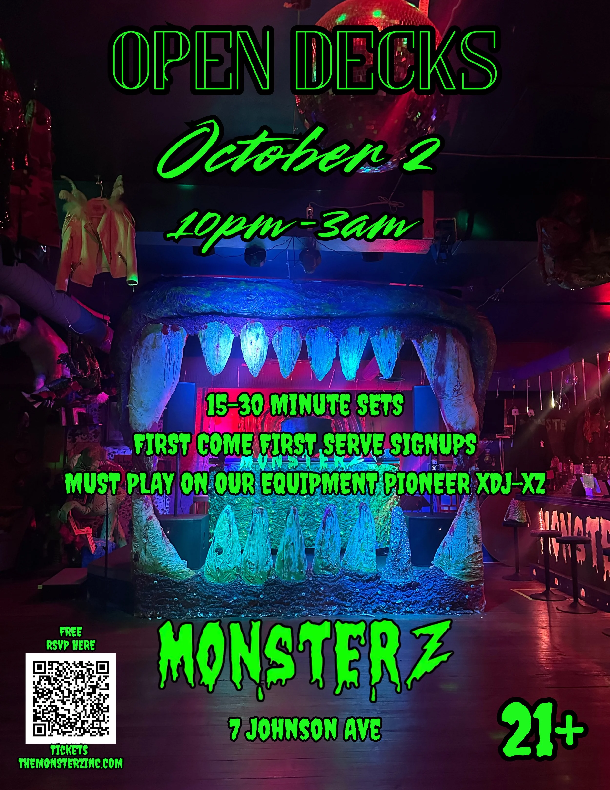 Monsterz Open Decks