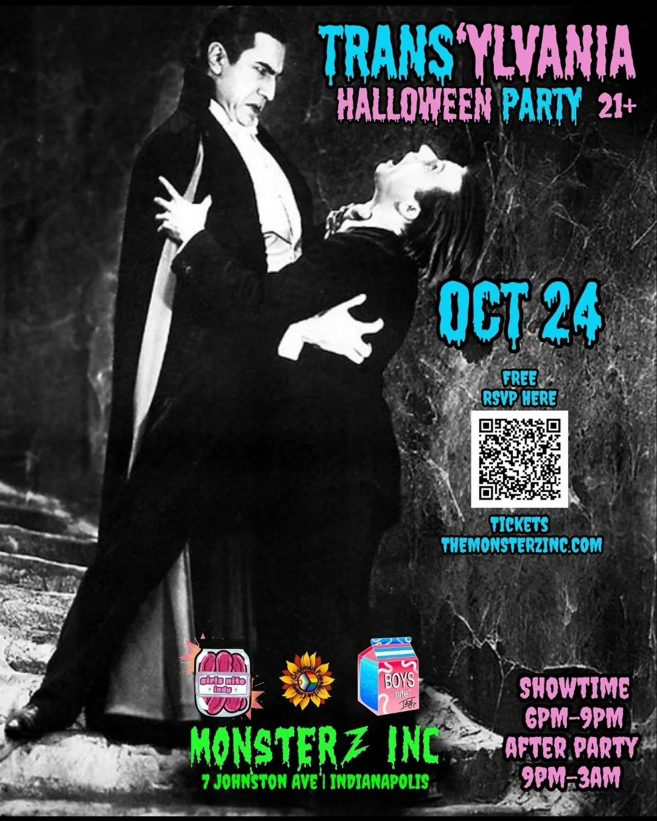 Buckle up for this year&rsquo;s &lsquo;Trans&rsquo;ylvania Halloween Party! 🦇 
We&rsquo;re bringing together Boys&rsquo; Nite and Girls&rsquo; Nite for a massive joint celebration. Get ready for an evening filled with dancing, live sets from trans D