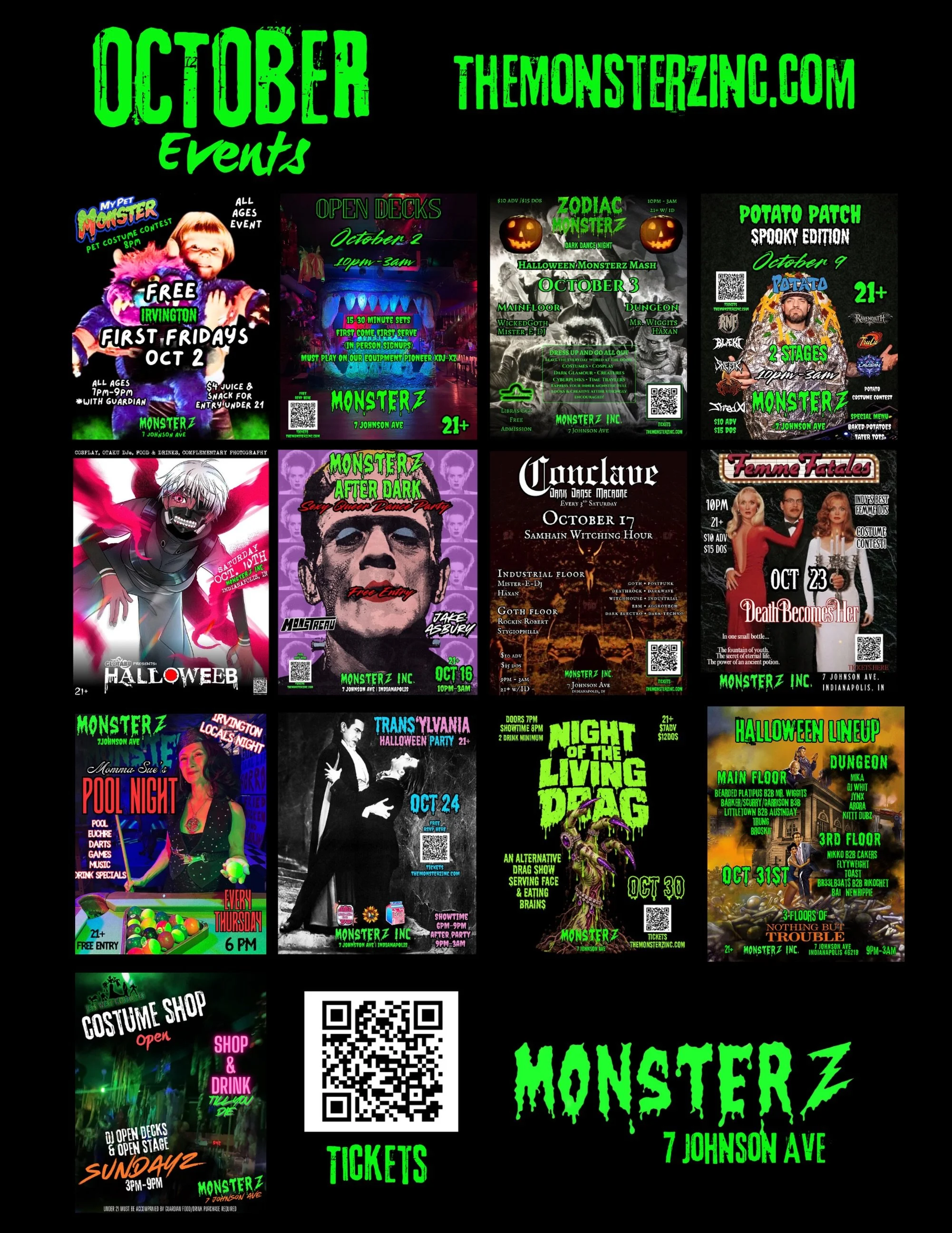 Ready for a wicked October? We&rsquo;re turning up the heat for Halloween month! 😈 

We&rsquo;ve packed the calendar with insane themed parties, alternative drag, and killer club nights. Peep the full schedule to see what we&rsquo;re brewing.

🎟️ T