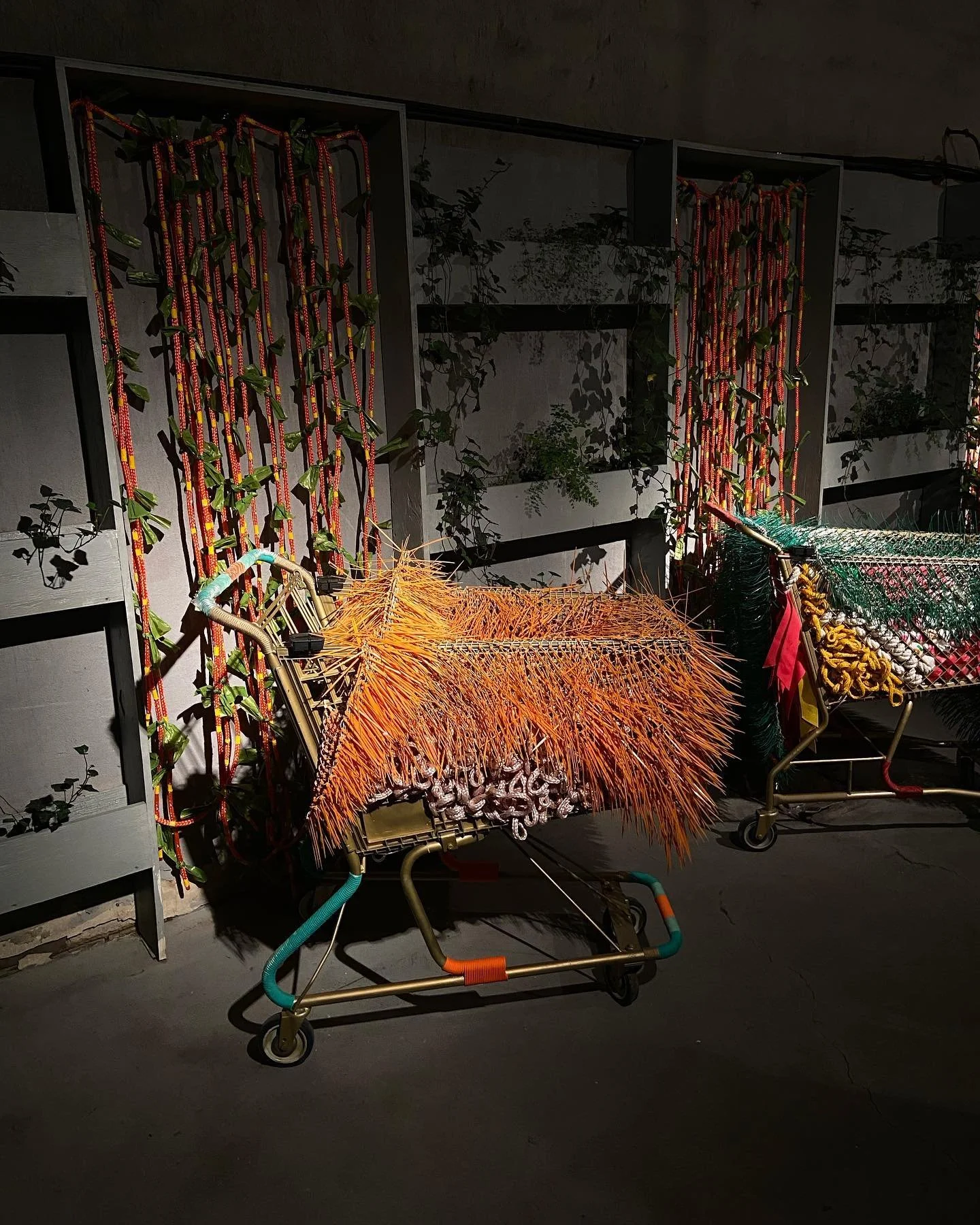 &lsquo;Emotional Baggage Carts&rsquo;
By Theda Sandiford (@misstheda) 

Featured in &ldquo;Process &amp; Delight: The New P&amp;D&rdquo;
Currently on view at @equitygallery ✨

#forbyaboutus #conceptual #blackwomanartist #fineart #supportblackart