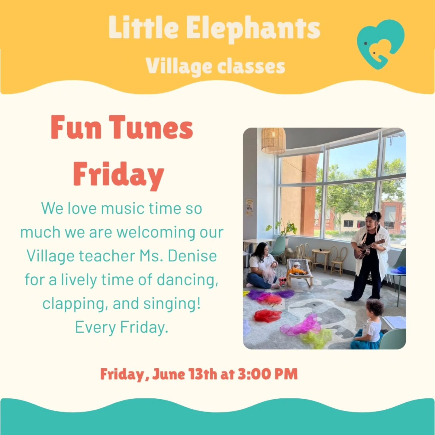 Calling all Littles who love to sing and dance! Ms. Denise is teaching every Friday! 

*Brea Location*