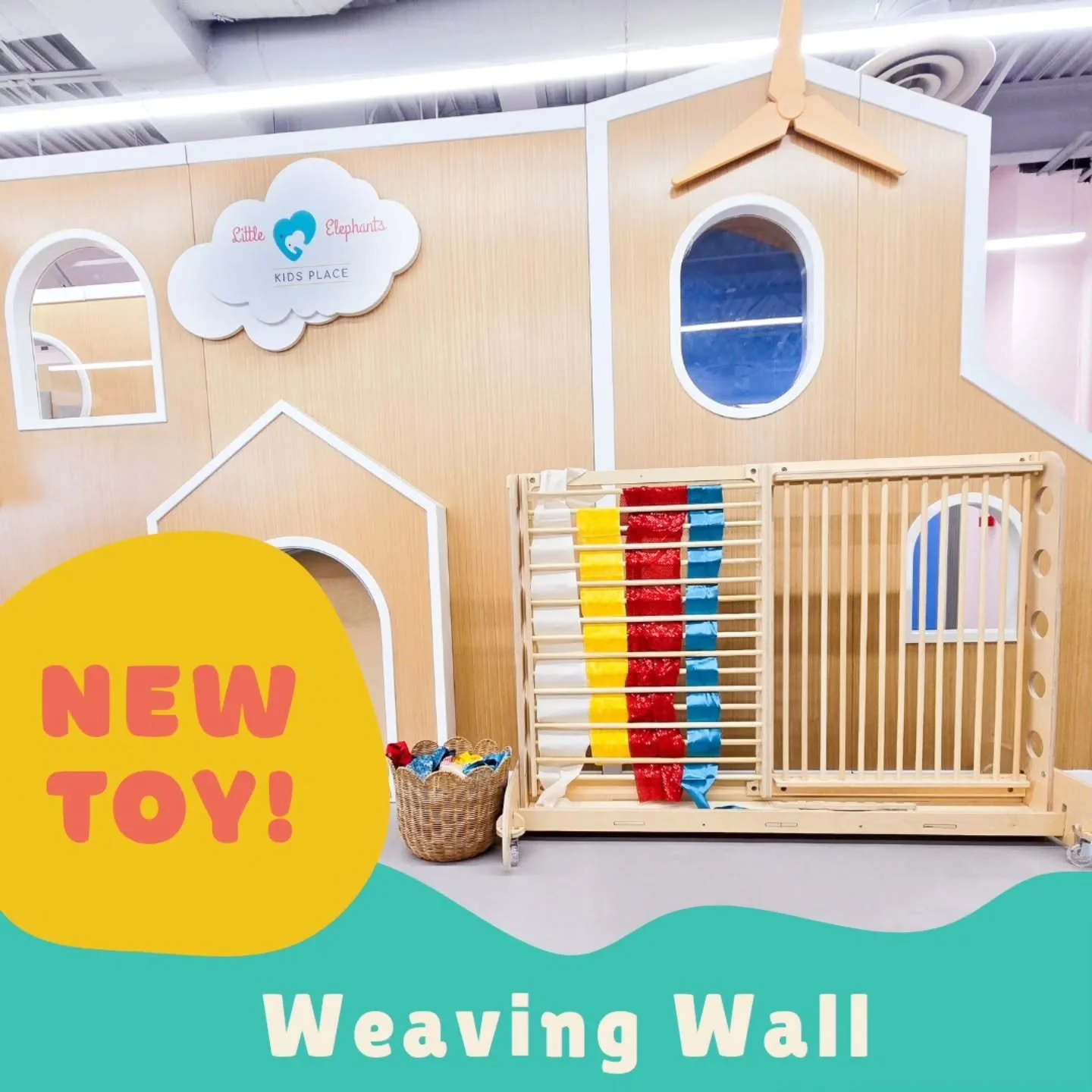 Yay! Let's play!!! A brand new toy is out on the playground, and we've got a weaving wall packed with fun textured fabrics to discover! Perfect for challenging your little ones and practicing motor skills!

#indoorplayground #toddler #toddleractiviti