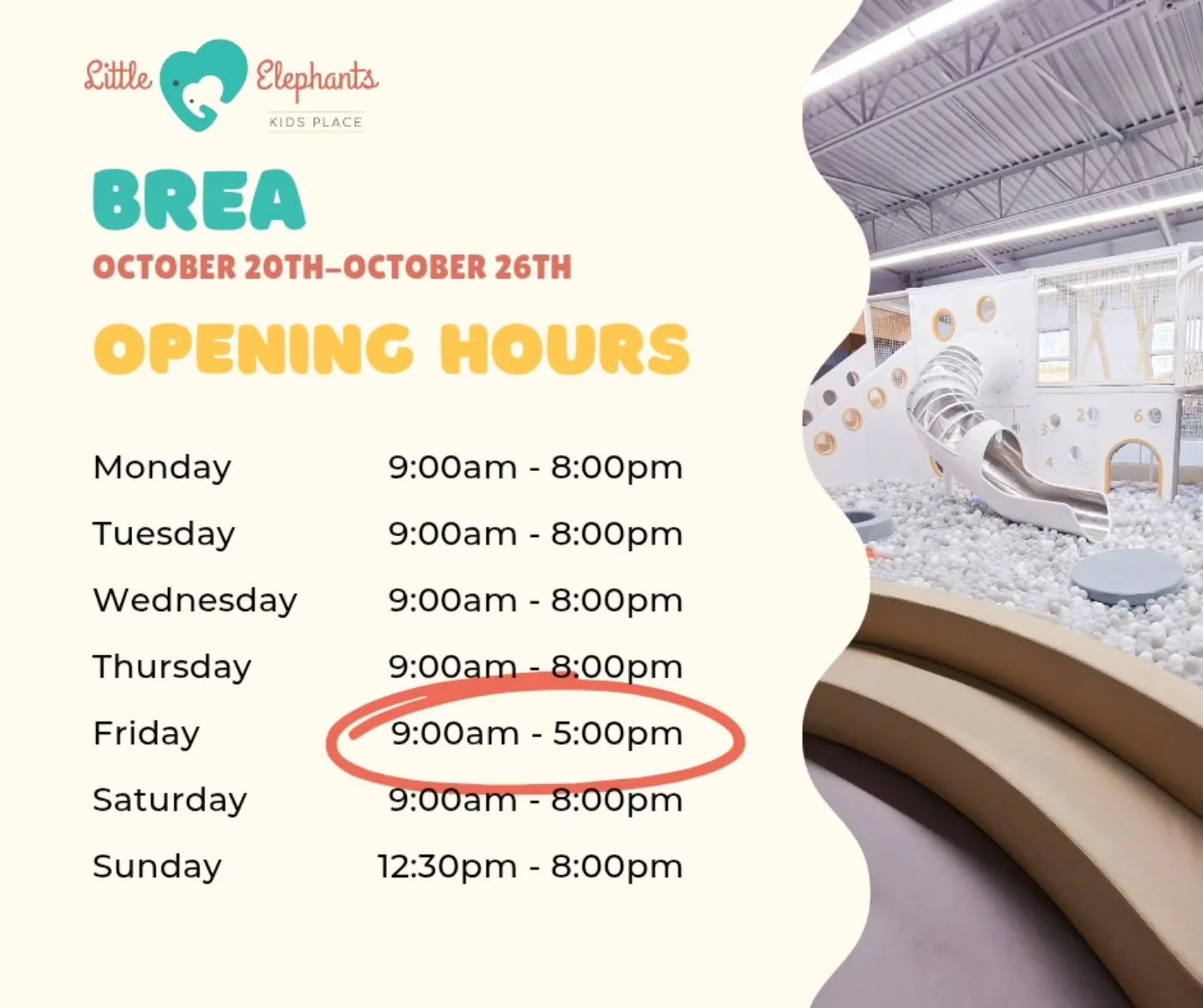 Little time change for Friday