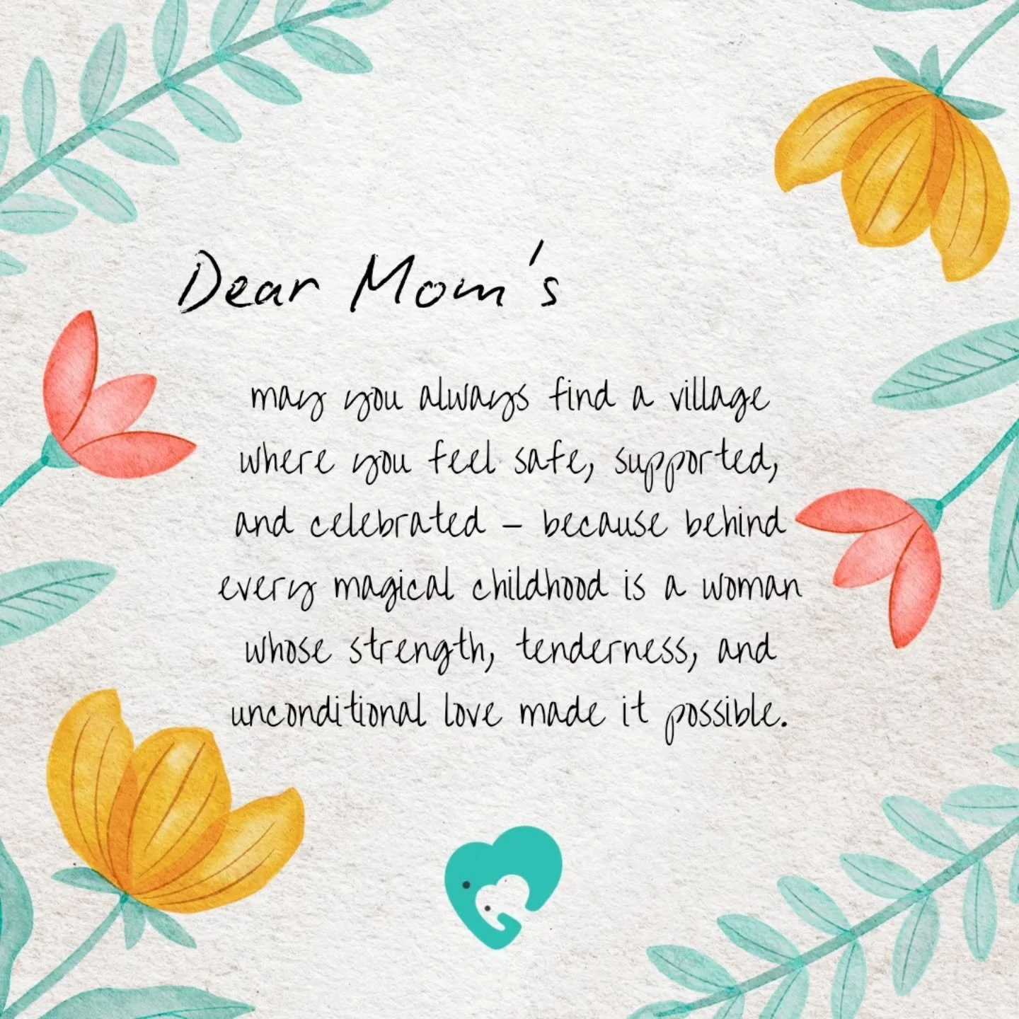 At Little Elephants Kids Place, we hope to be a small part of your village 🤍
A place where childhood feels magical, where little ones can play safely and freely, and where moms can breathe, connect, and rest for a moment too.

Motherhood carries so 