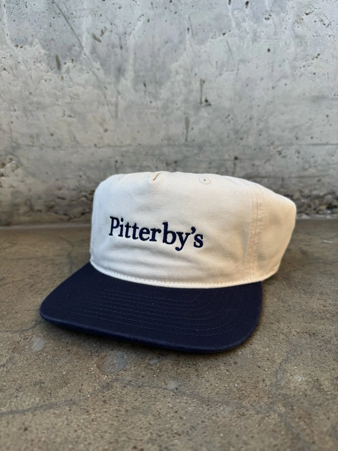 Cream/Navy Pitterby's College Cap