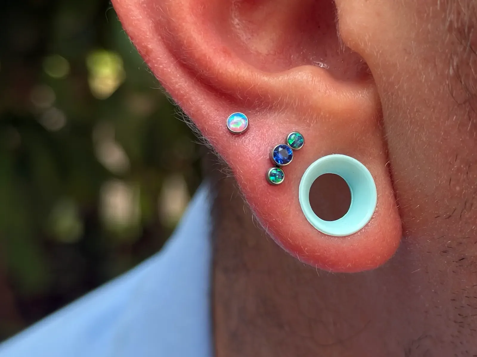 2nd and 3rd lobe piercings by Shannon Sanderson