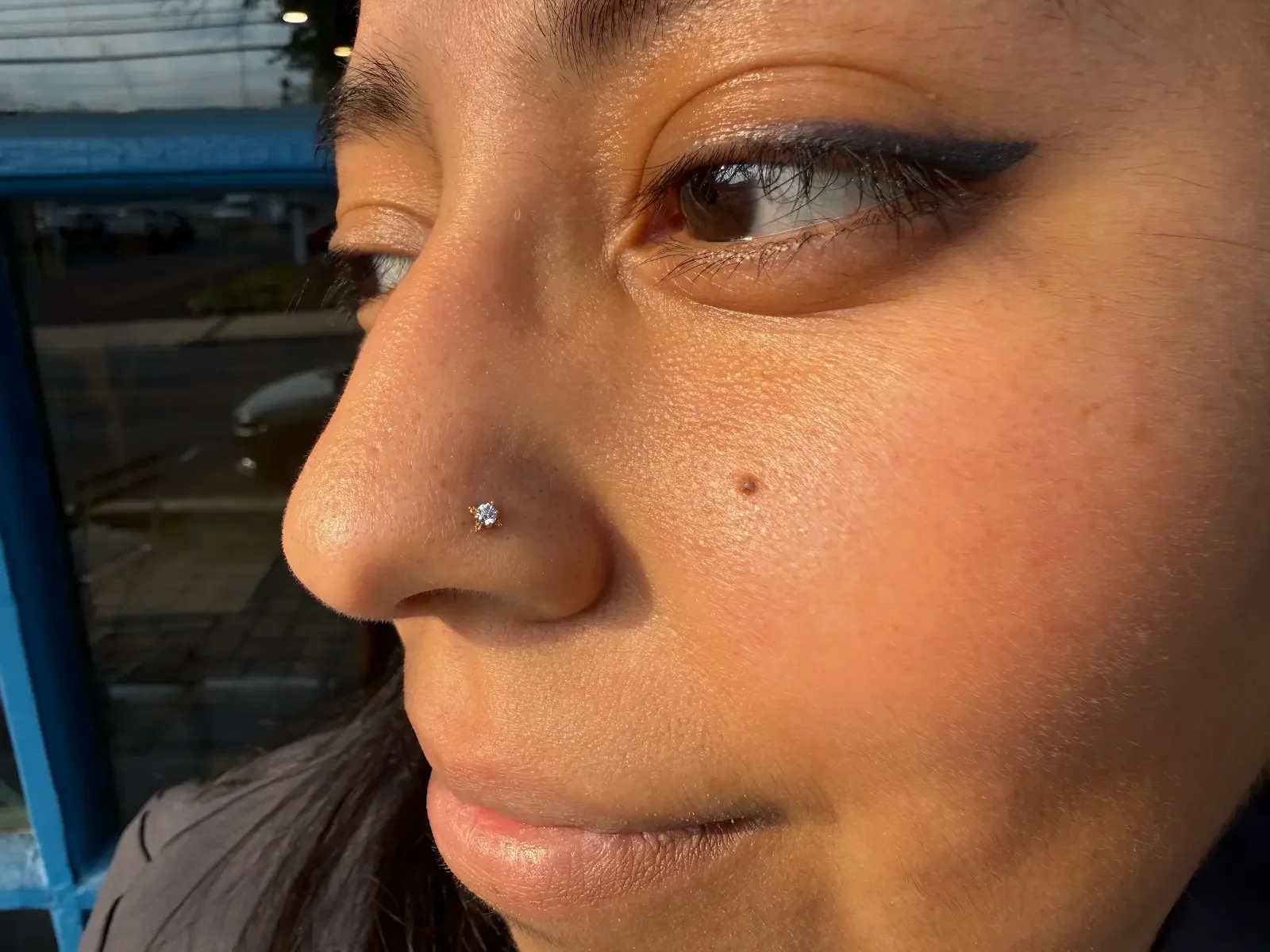 nostril piercing by Shannon Sanderson