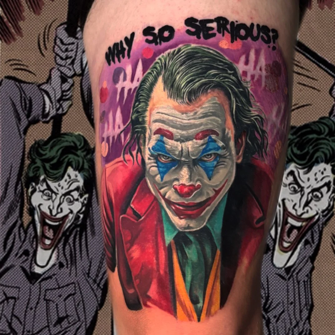 Color realism Joker portrait by Jeff Beck