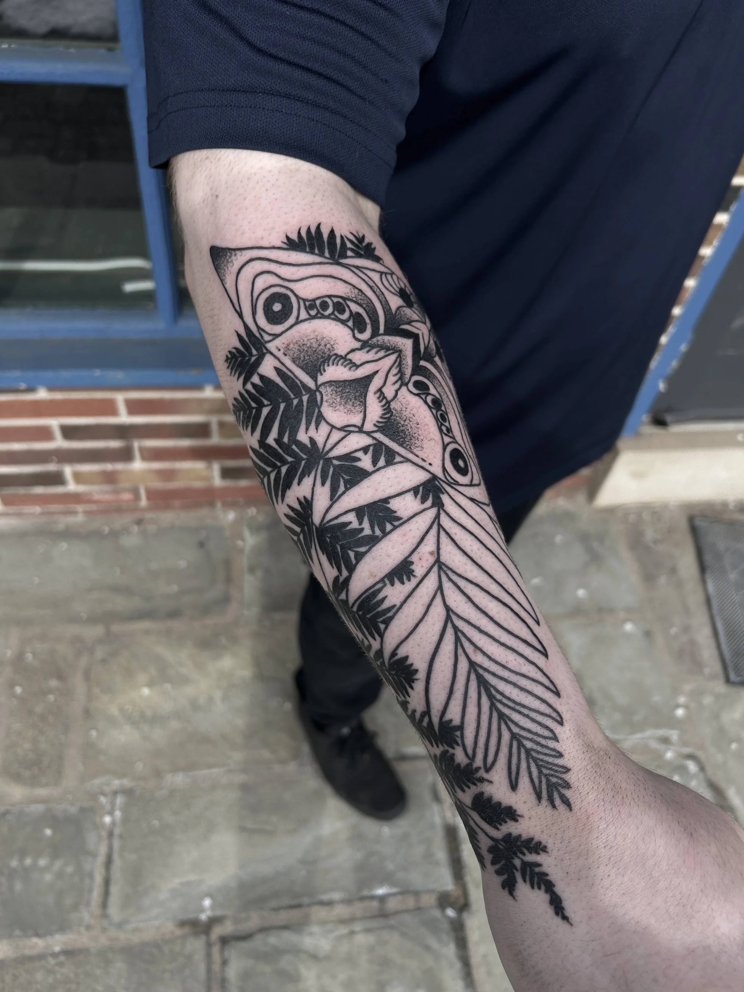 Black and grey Last of Us tattoo by James Mattox