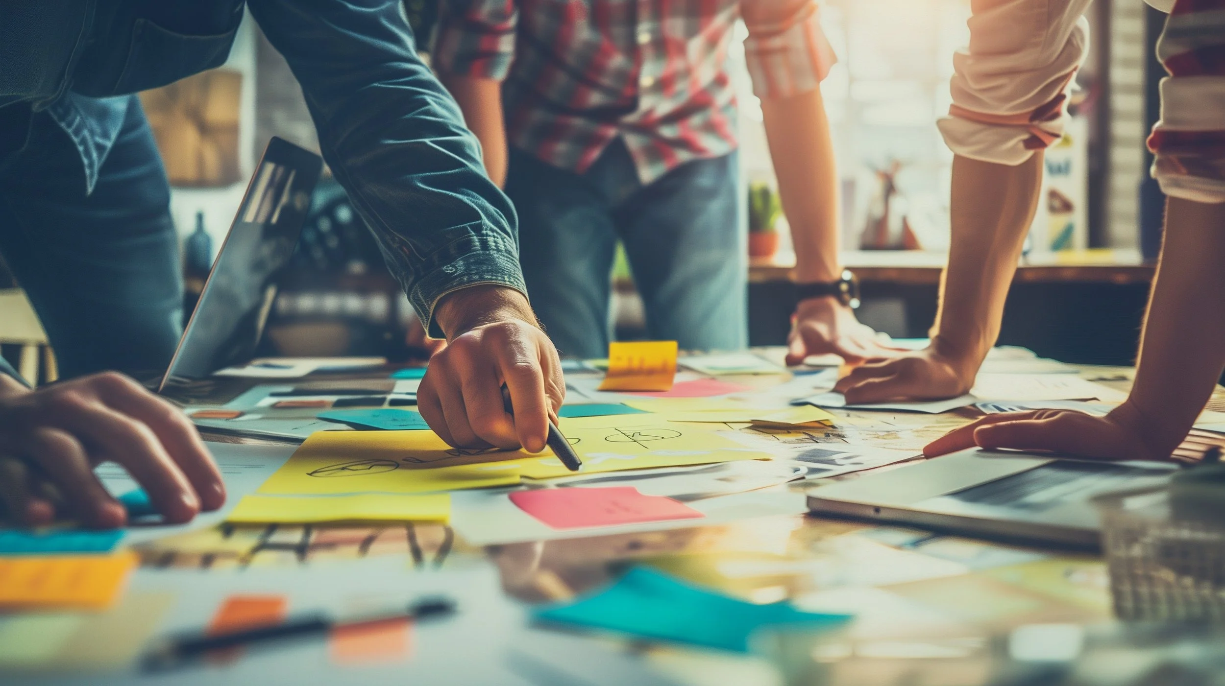 Group of people working on a project