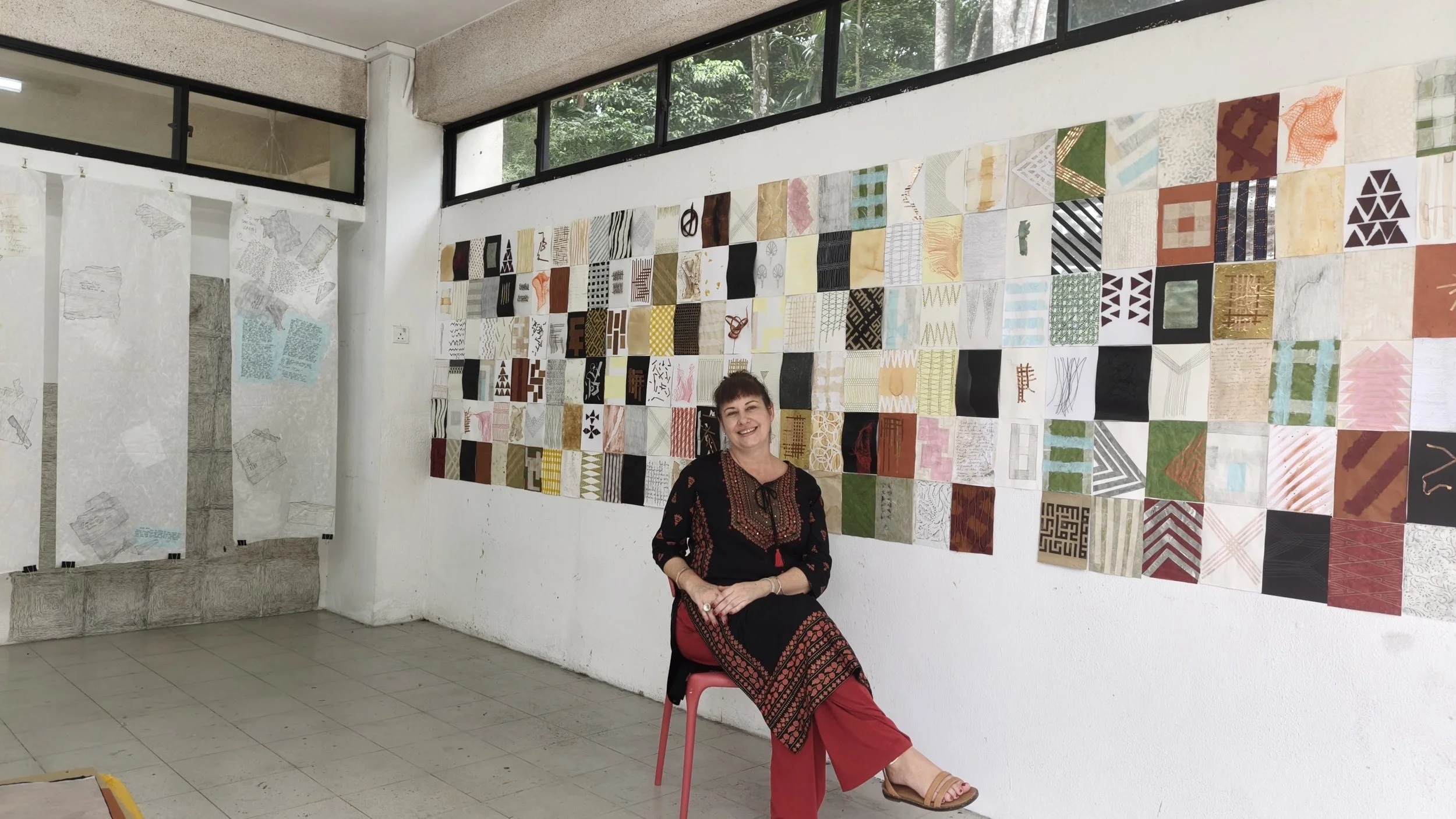 Zara in her studio at Rimbun Dahan