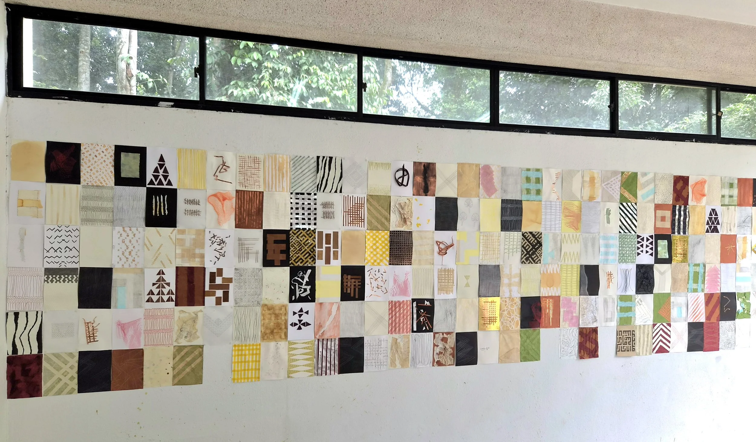 A5 material test wall at Rimbun Dahan