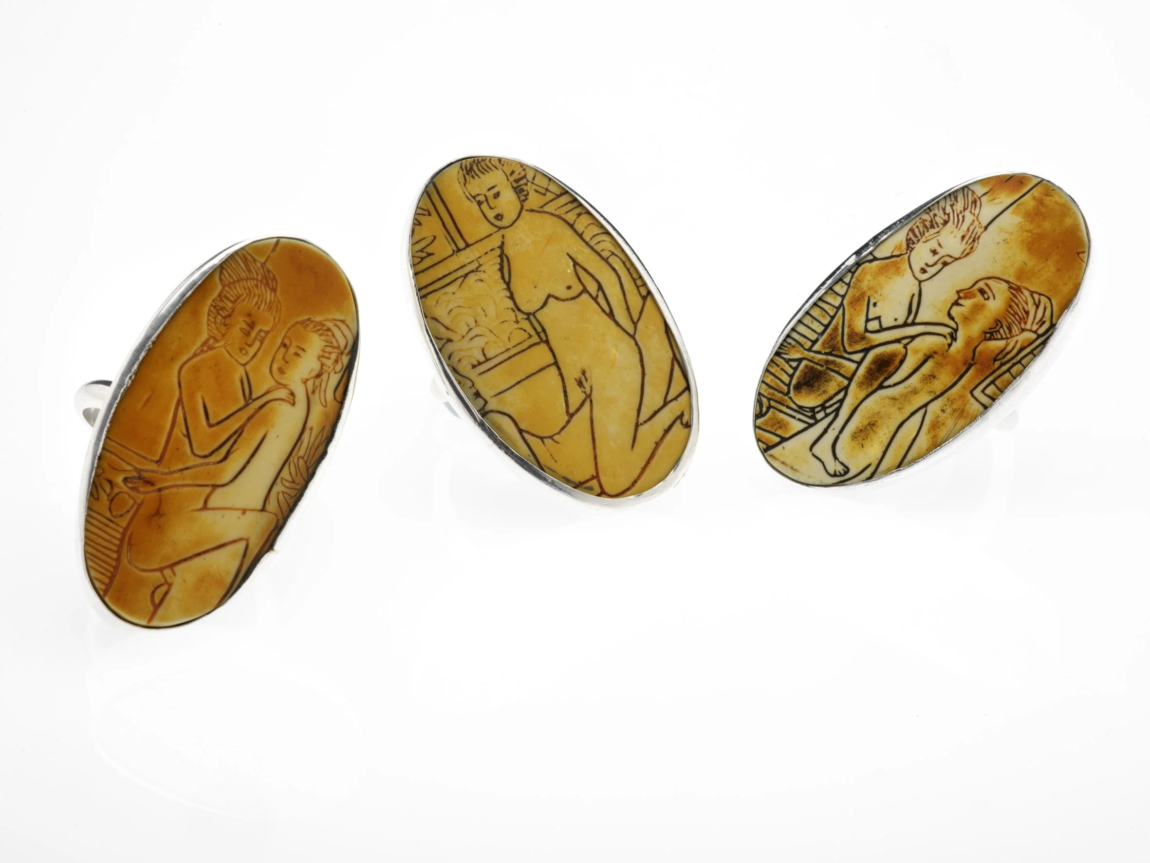 Zara Collins Fallen Honour Rings 2007 Found objects, cut & set in sterling silver Photo: Andrew Frolows