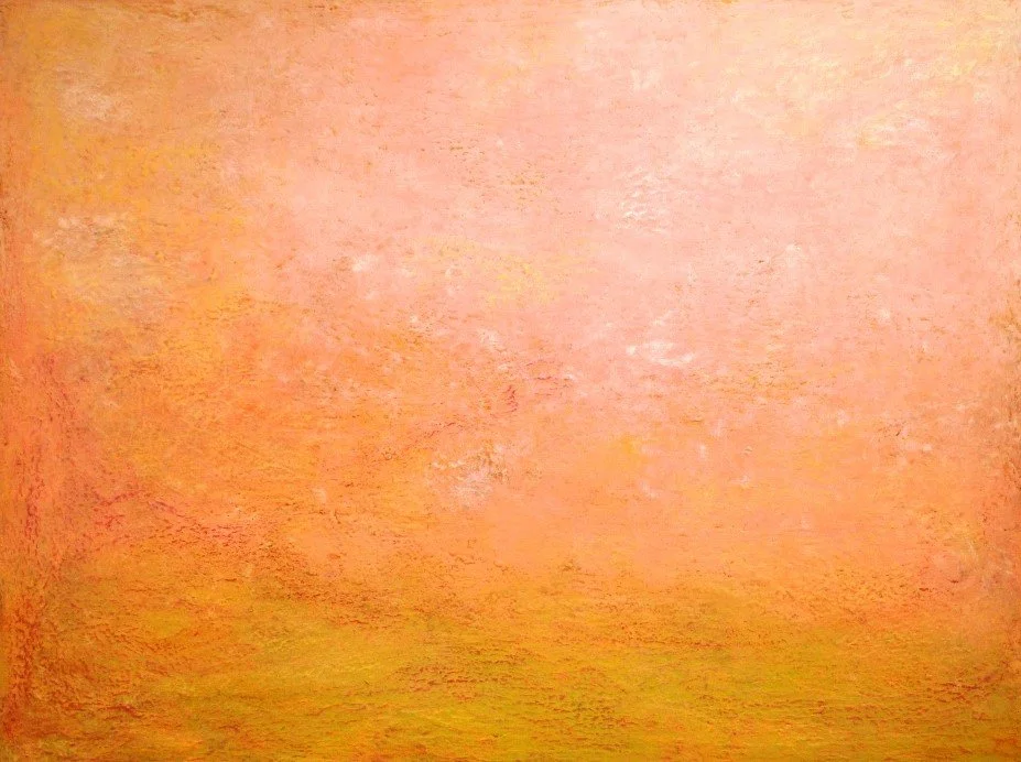 Zara Collins Sunset on the Sand 2020 Oil paint, mixed media Photo: Zara Collins 