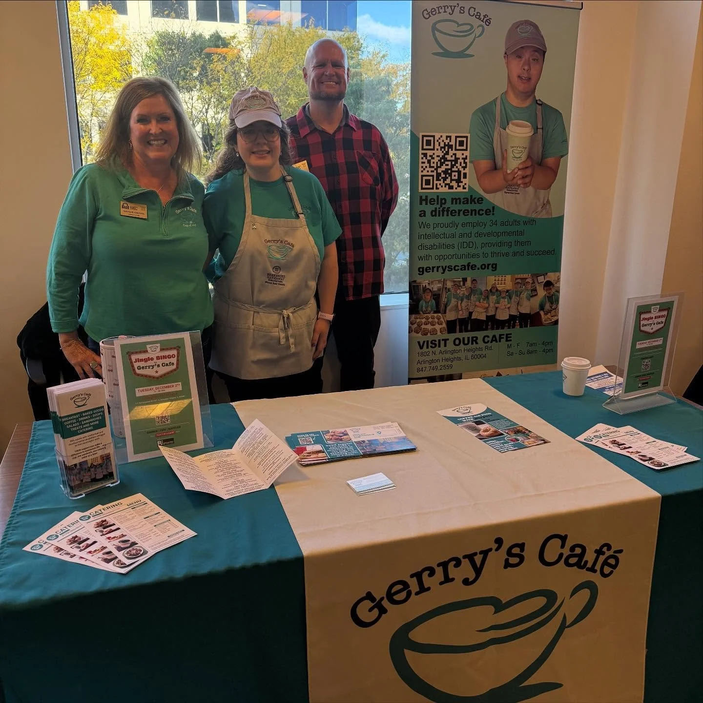 Always be networking! This morning’s Non-profit Expo with the Schaumburg Business Association. 
Gerry’s Cafe was one of 20 non-profits sharing their mission and their impact in our community.