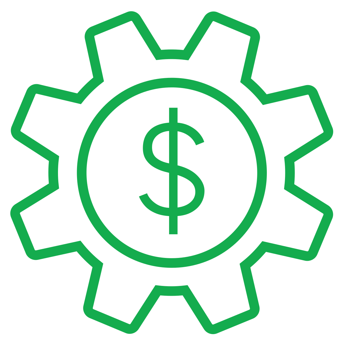 Operating cost reduction icon