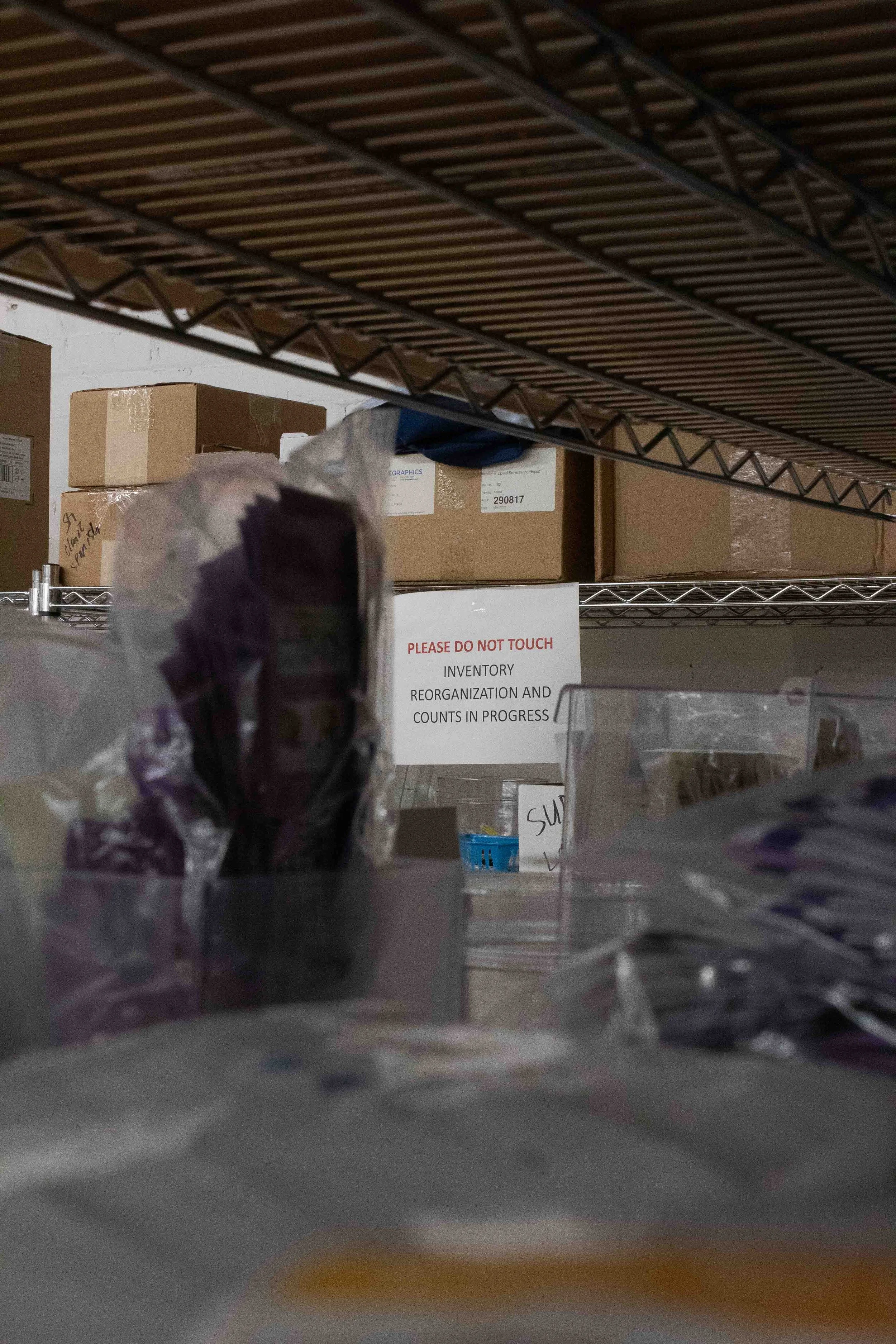 As projects expand reorganization of supplies is in progress to further streamline the process.